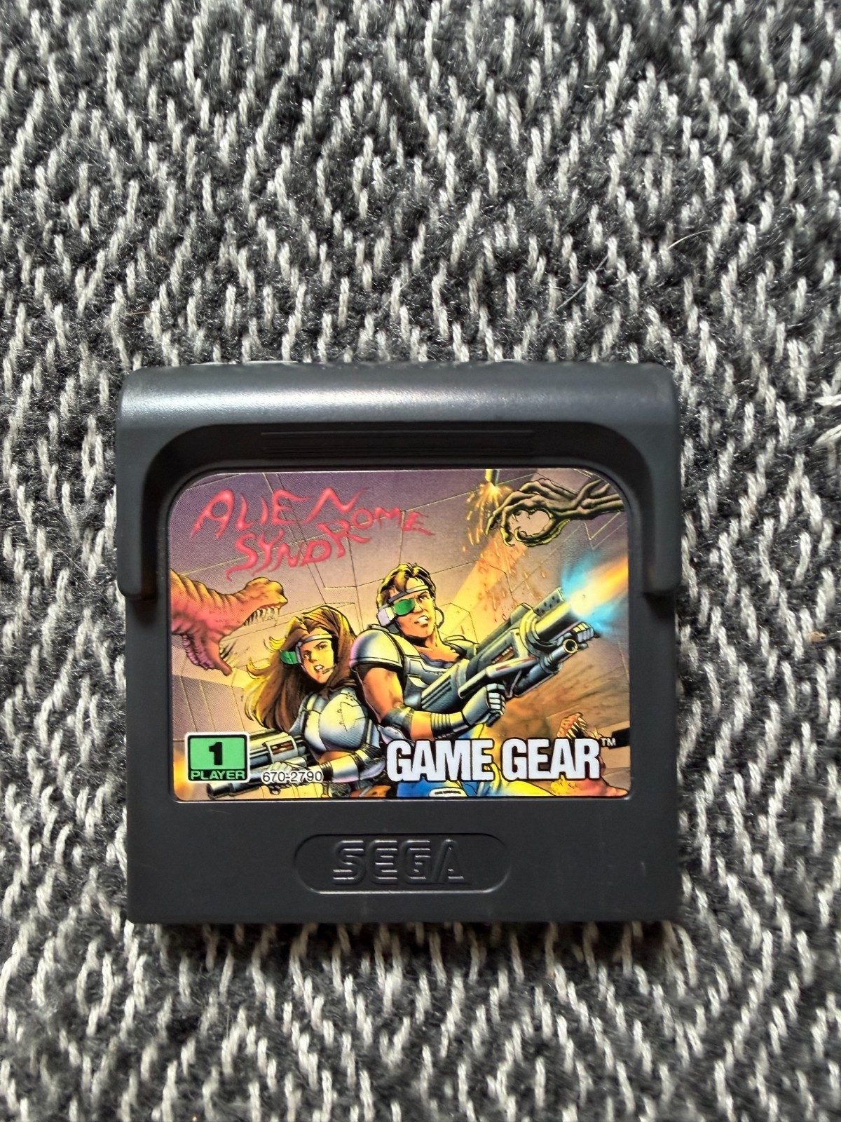 Game Gear ALIEN SYNDROME Cart Authentic PAL Sega REGION FREE (Works in US)