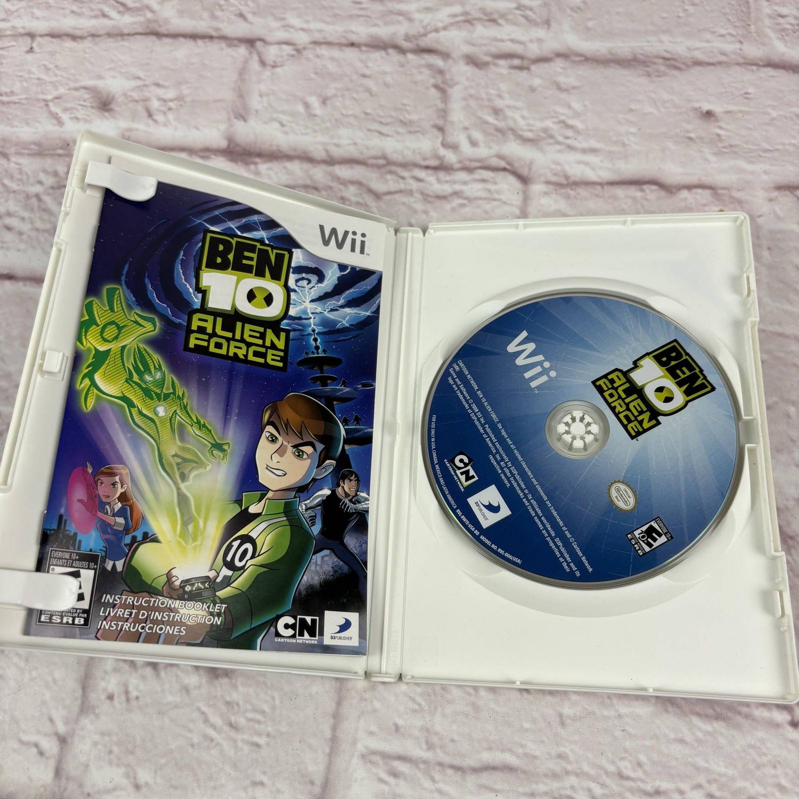 Ben 10 Alien Force Nintendo Wii Game CIB Manual E10+ D3Publisher NTSC-U/C