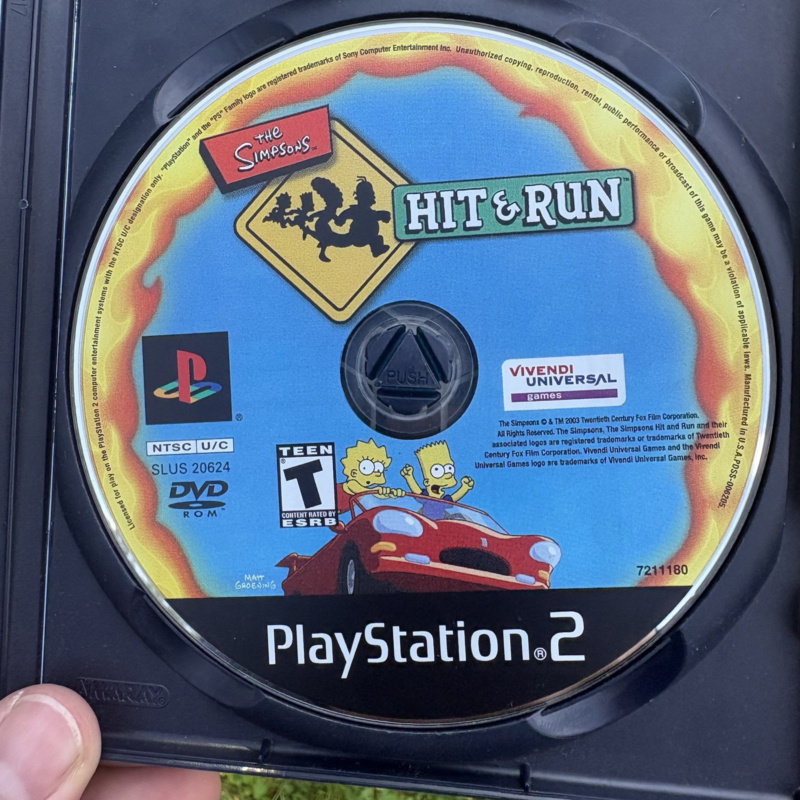 The Simpsons:Hit & Run(PlayStation 2, 2003) CIB W Reg Card Tested SCRATCHES