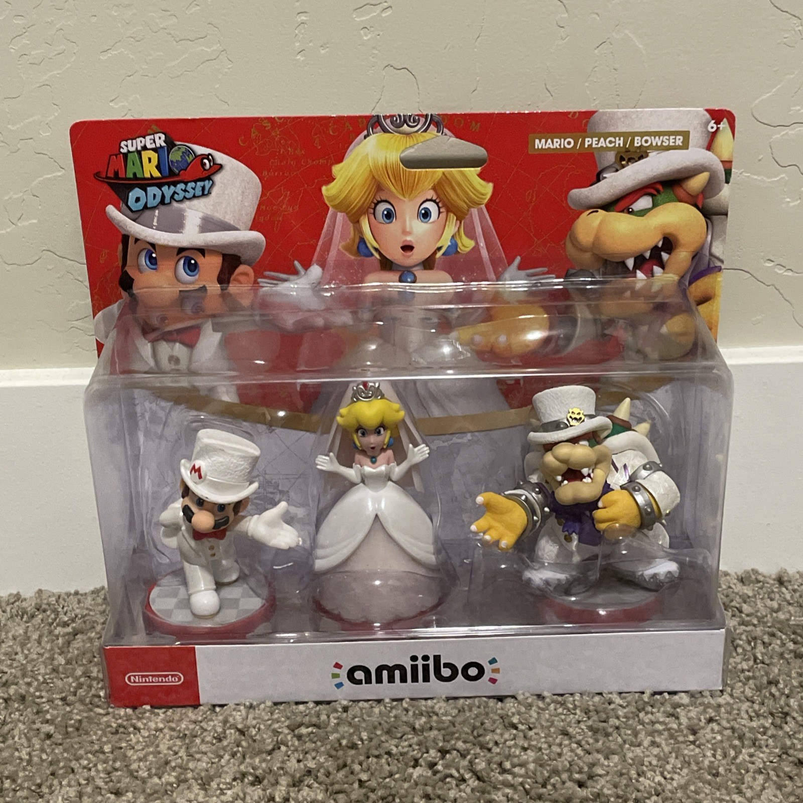 Super Mario Odyssey amiibo Wedding Three pack