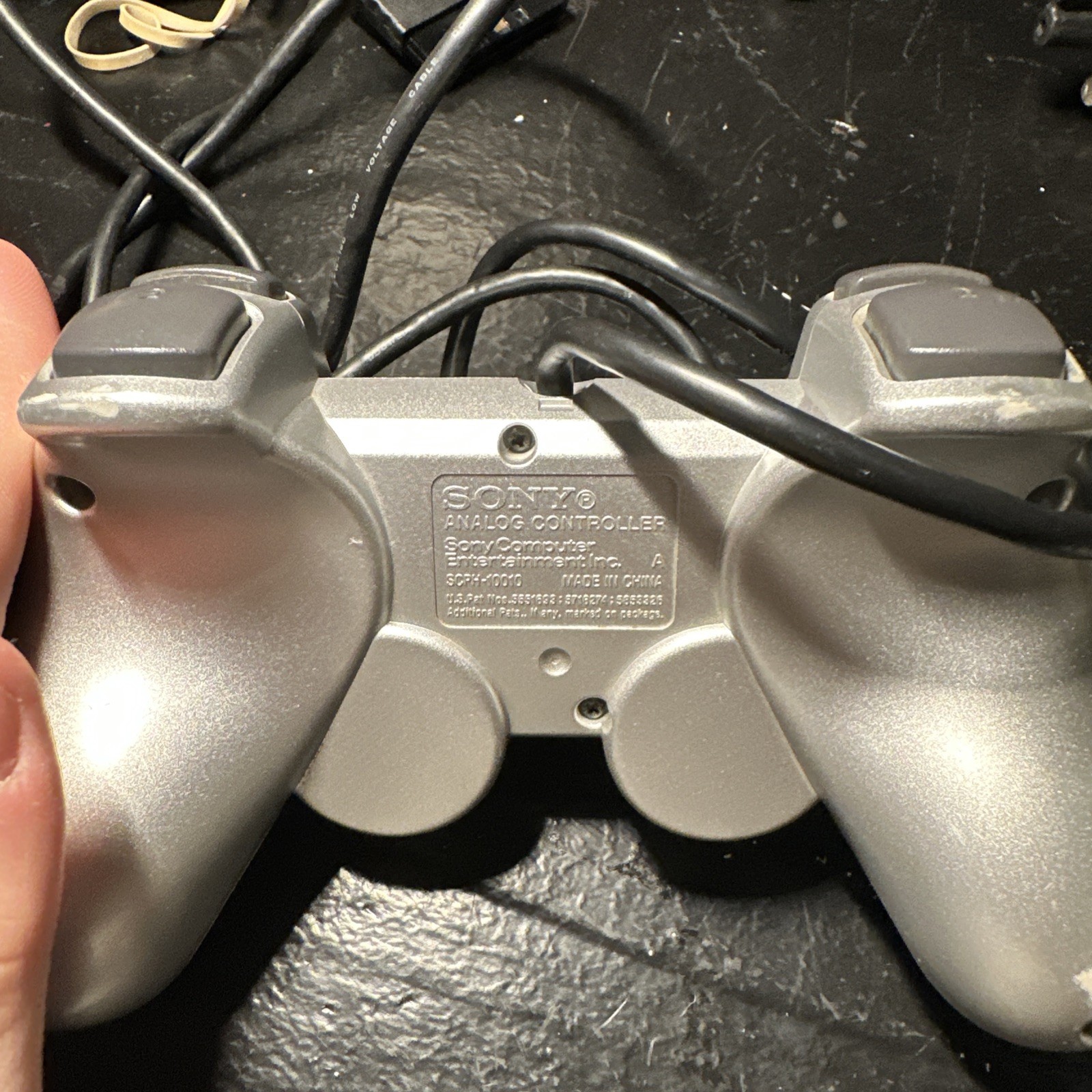 Silver PS2 Slim SCHP-90001 With Silver Controller And Cords Tested