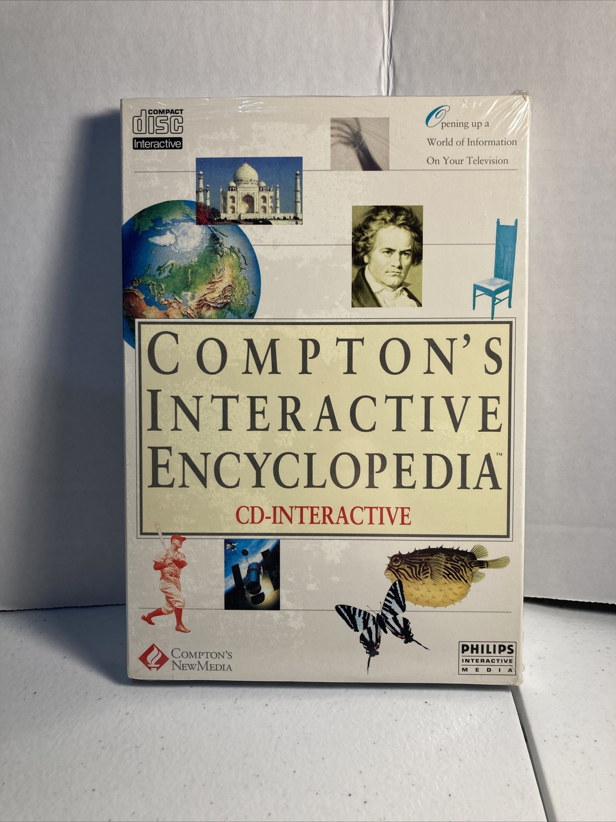 VINTAGE PHILLIPS CD-I Compton’s Interactive Encyclopedia Sealed New CDi