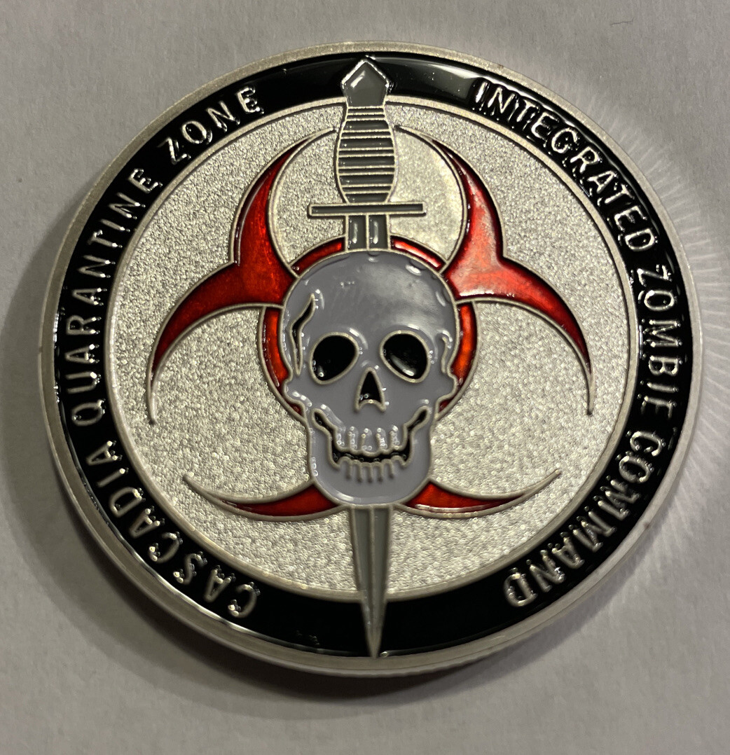 Zombie Skull Collectible Challenge Coin