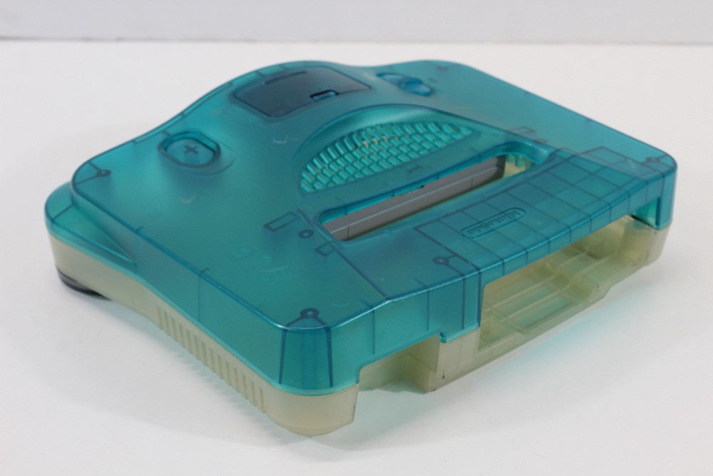 Nintendo 64 N64 OEM Toys R Us Clear Blue White Console Replacement Shell Cos.Da8