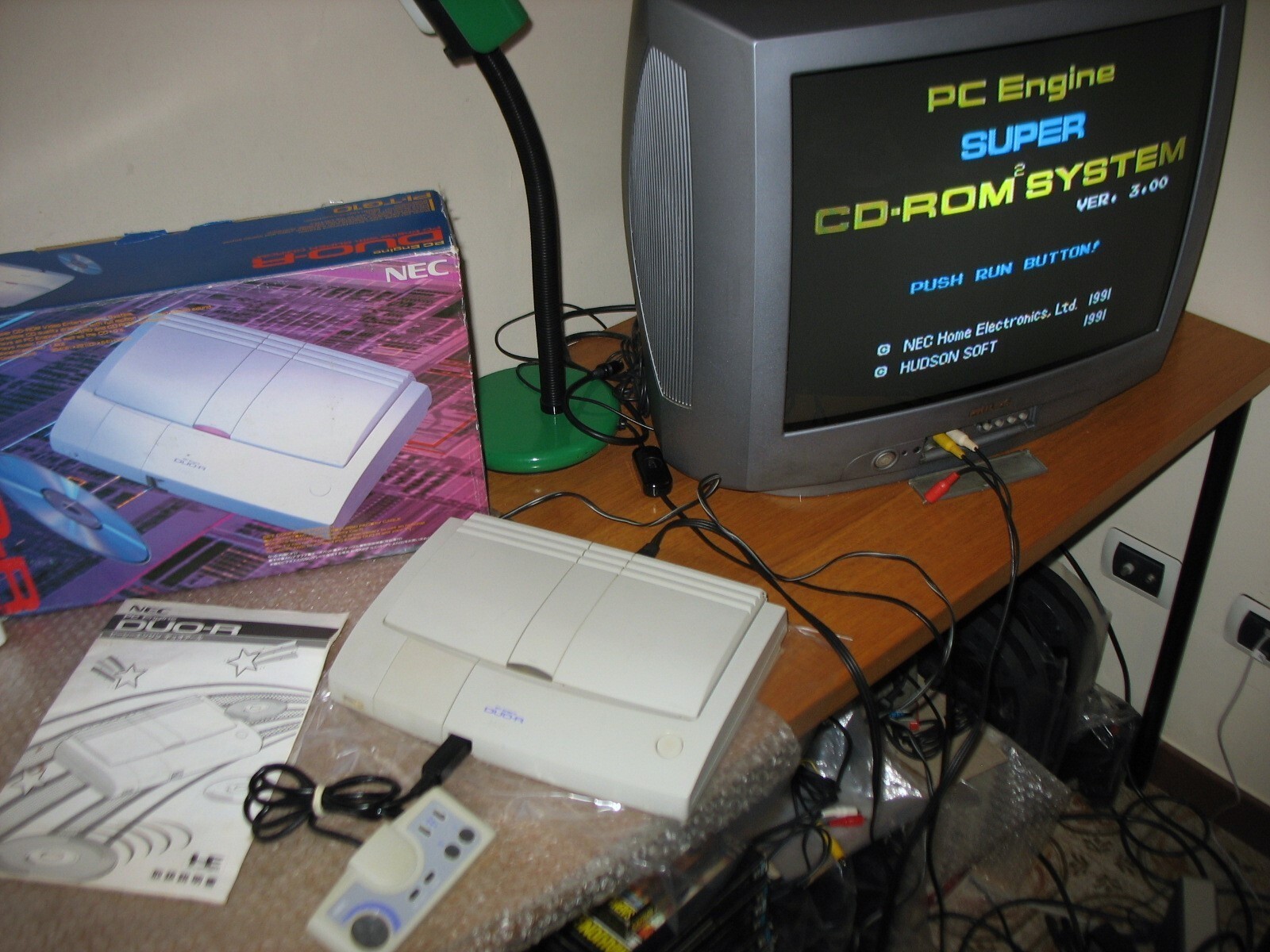 BOXED NEC PC ENGINE DUO R SUPER CD ROM CONSOLE JAP IMPORT!
