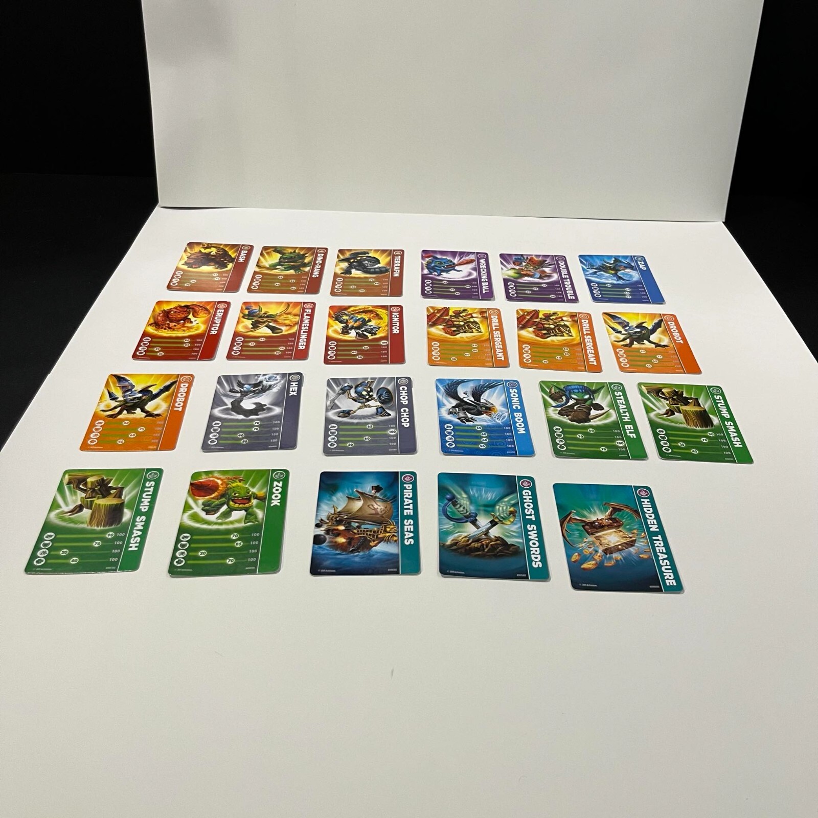 Skylanders Spyro’s Adventure Stat Cards – Lot of 23 Cards