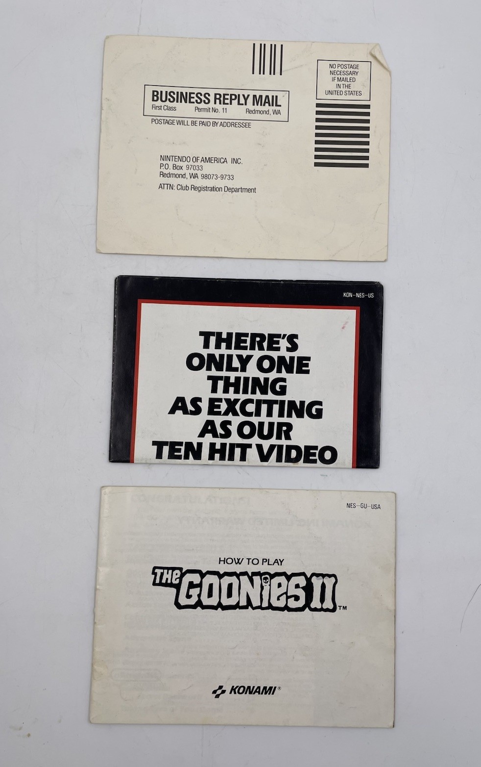 The Goonies II (1987) NES Nintendo Game CIB Complete In Box