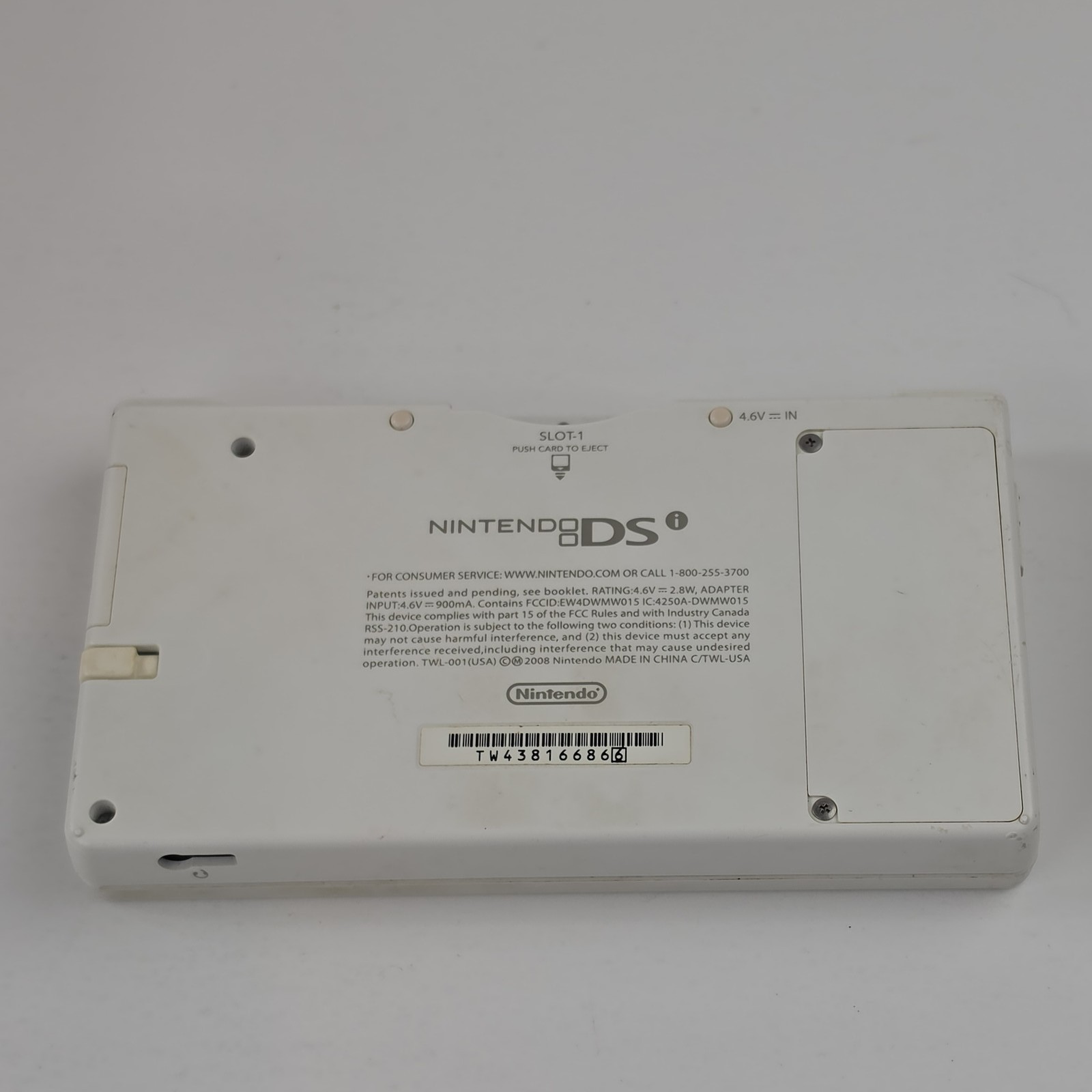Nintendo DSi White Handheld Console System with Charger & Stylus Tested VG