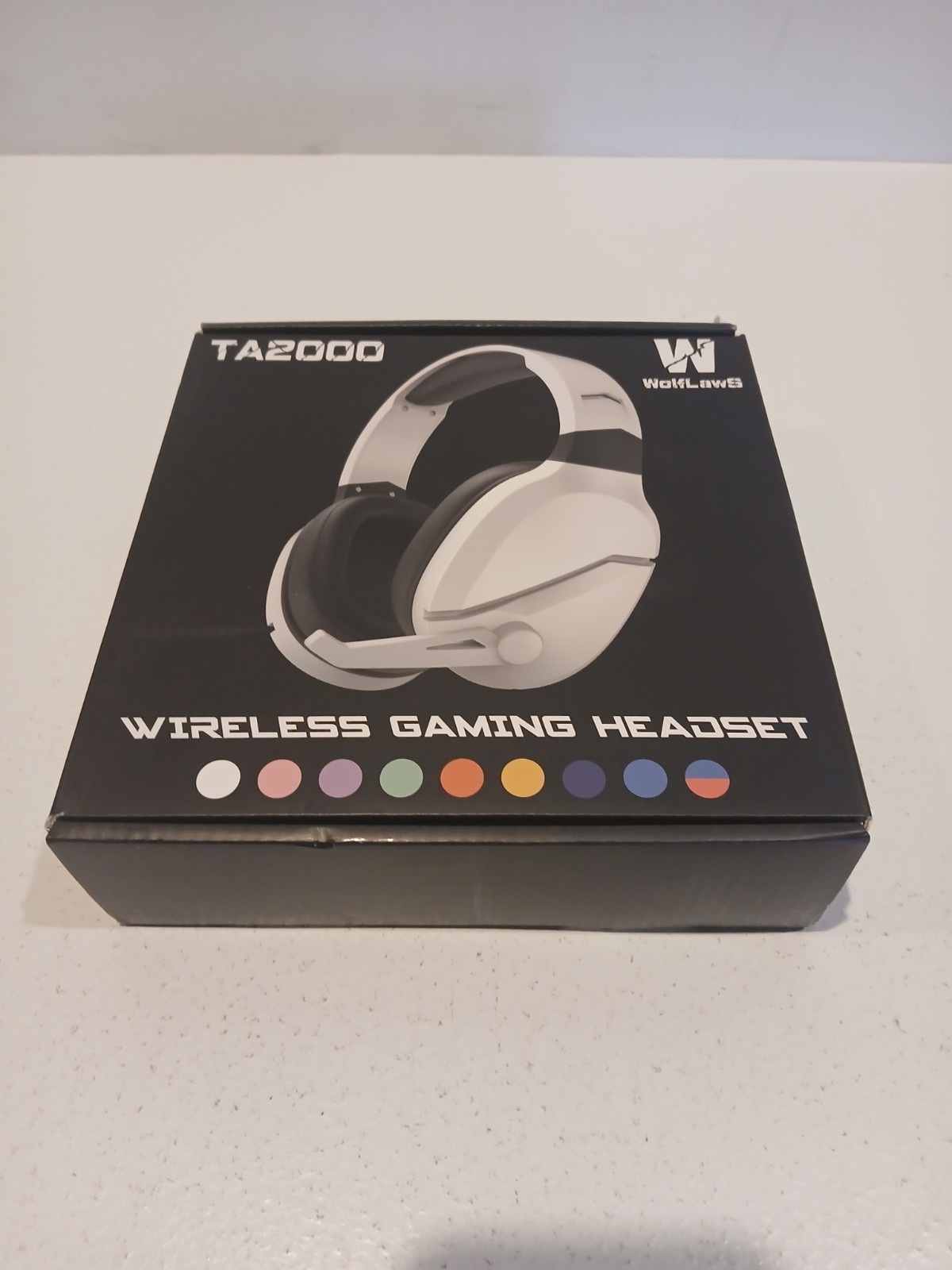 WolfLawS TA2000 Wireless Noise Cancelling Gaming Headset Bluetooth USB Navy Blue