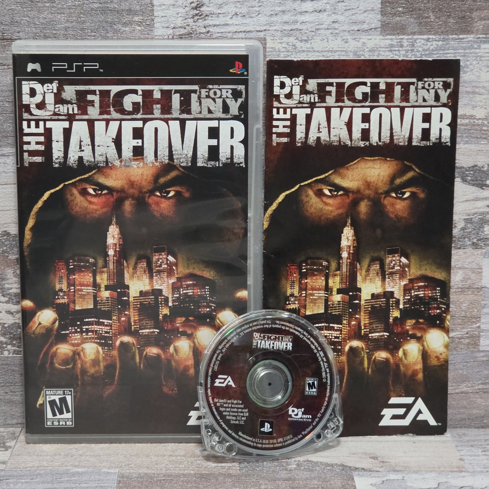 Def Jam Fight for NY the Takeover (Sony PSP) CIB w/Manual, Tested