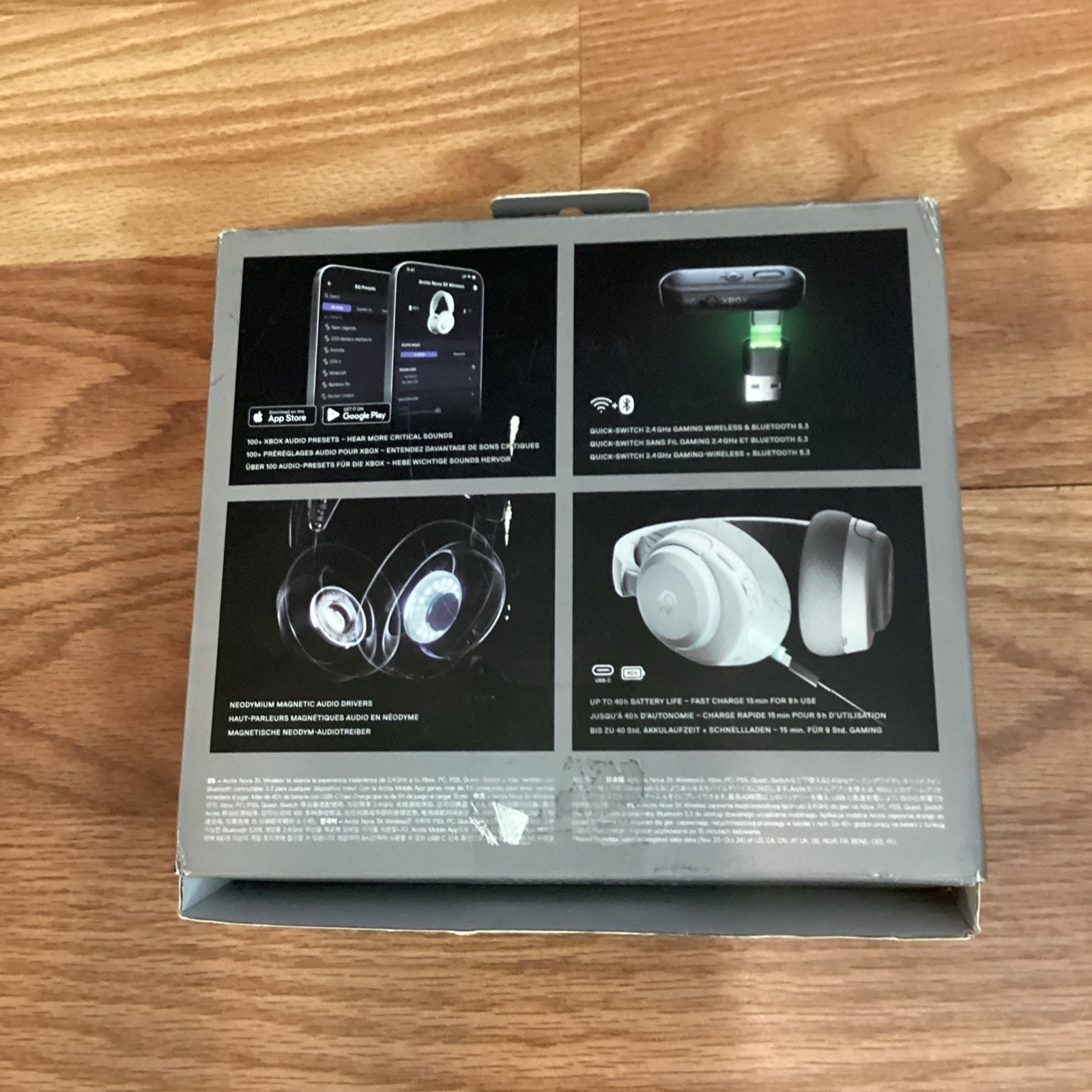 SteelSeries Arctis Nova 3X Wireless Gaming Headset White Xbox Bluetooth 61690