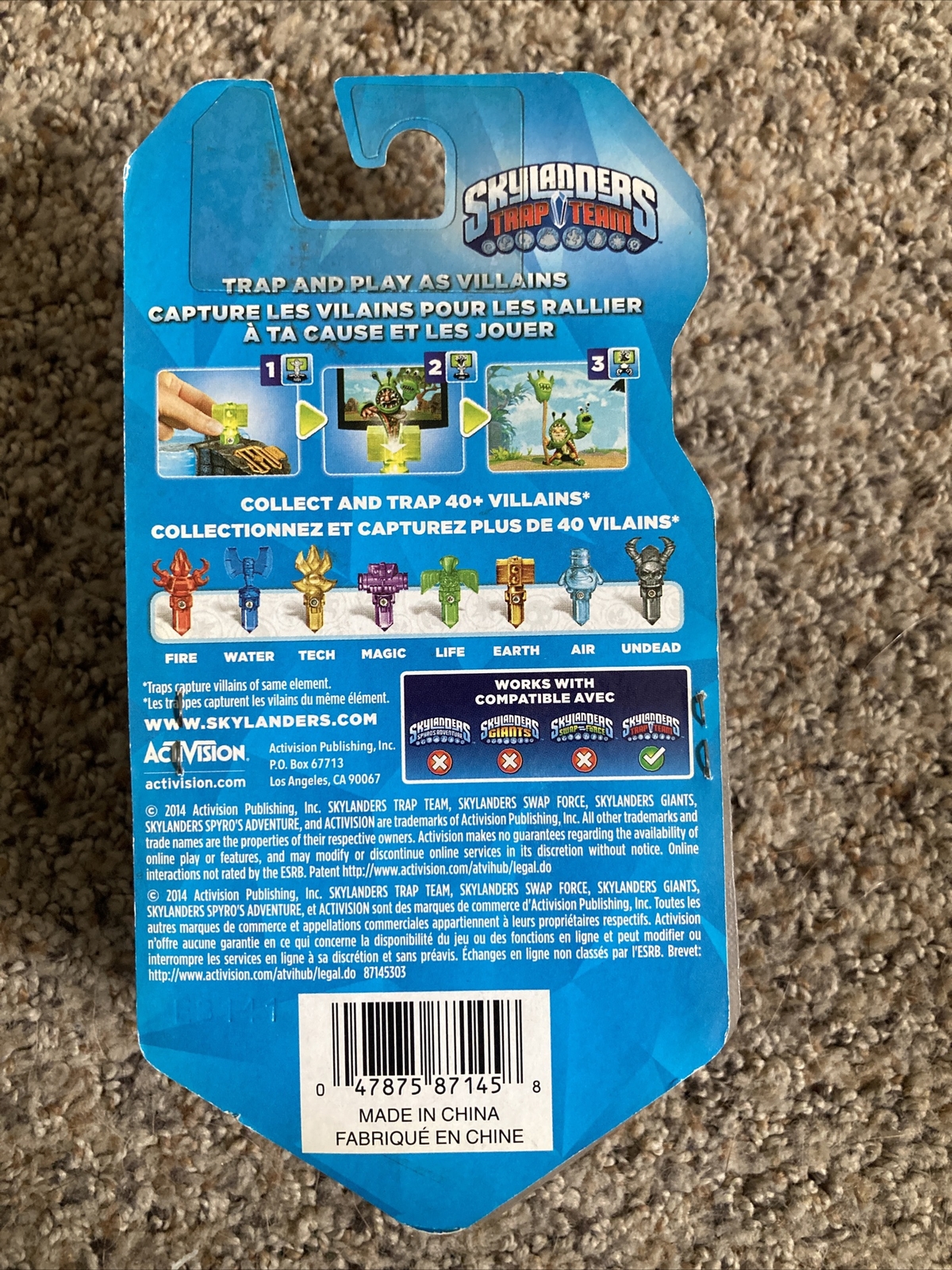 Skylanders Undead Ace Trap, Trap Team, Purple
