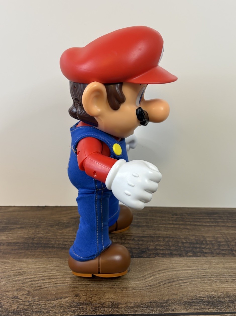 Mario Large 12” Poseable Talking Figure It’s A Me Mario Nintendo Jointed VIDEO