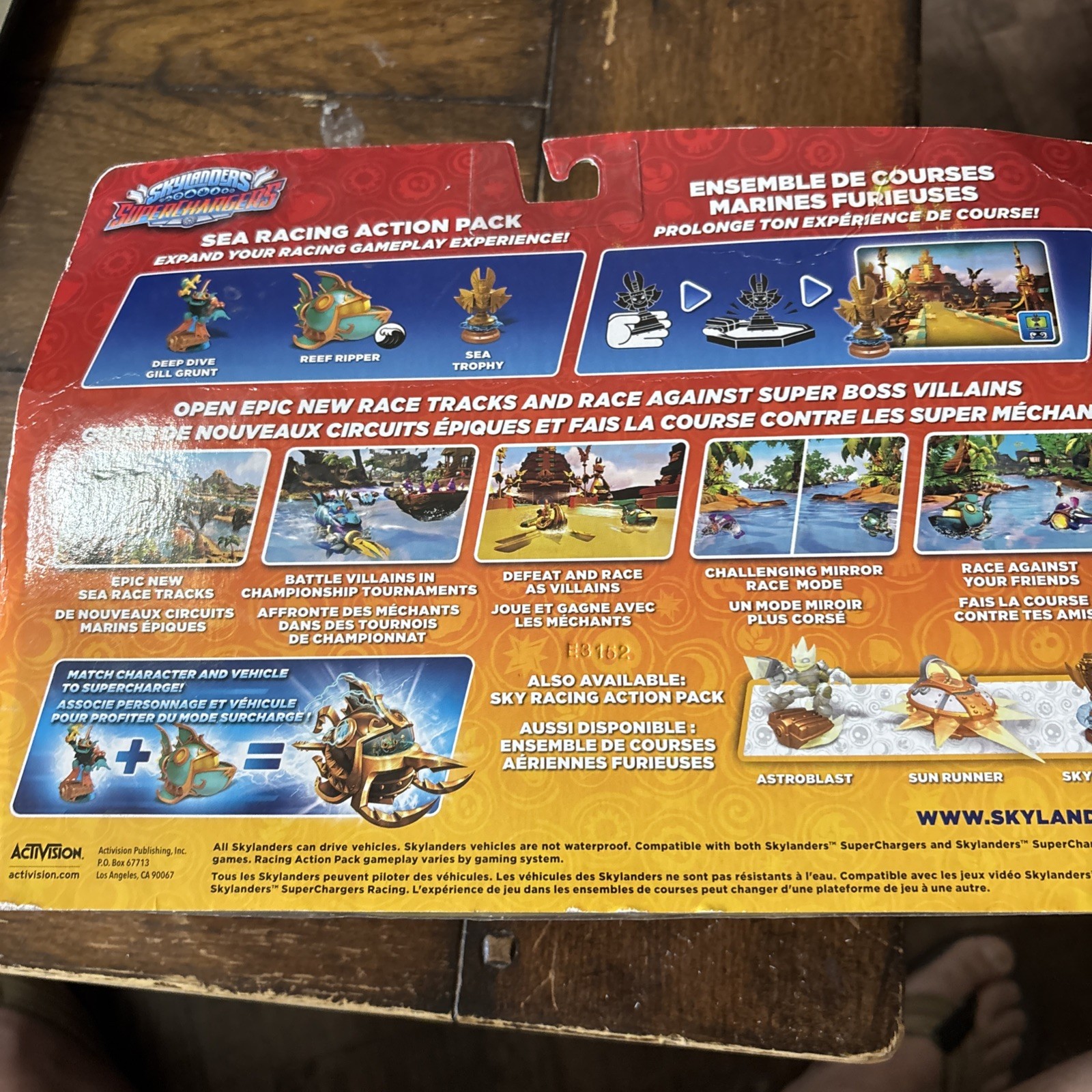 Skylanders Supercharger Sea Racing Action Pack Gill Grunt Sea Trophy Reef Ripper