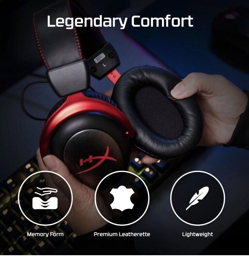 HyperX Cloud II Wireless Gaming Headset for PC, PS4, PS5*, Nintendo Switch