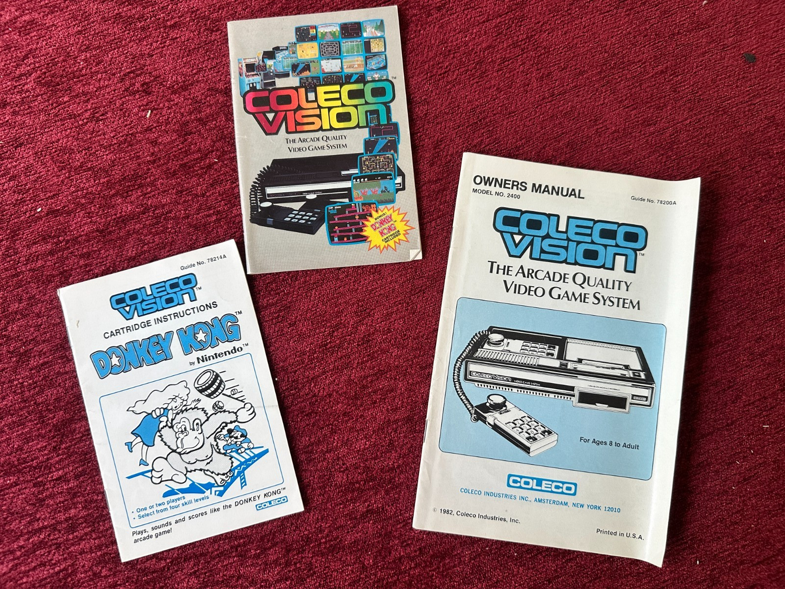 Coleco Vision Gaming Console – 90% CIB – Original Foam – Works, Retro Video Game
