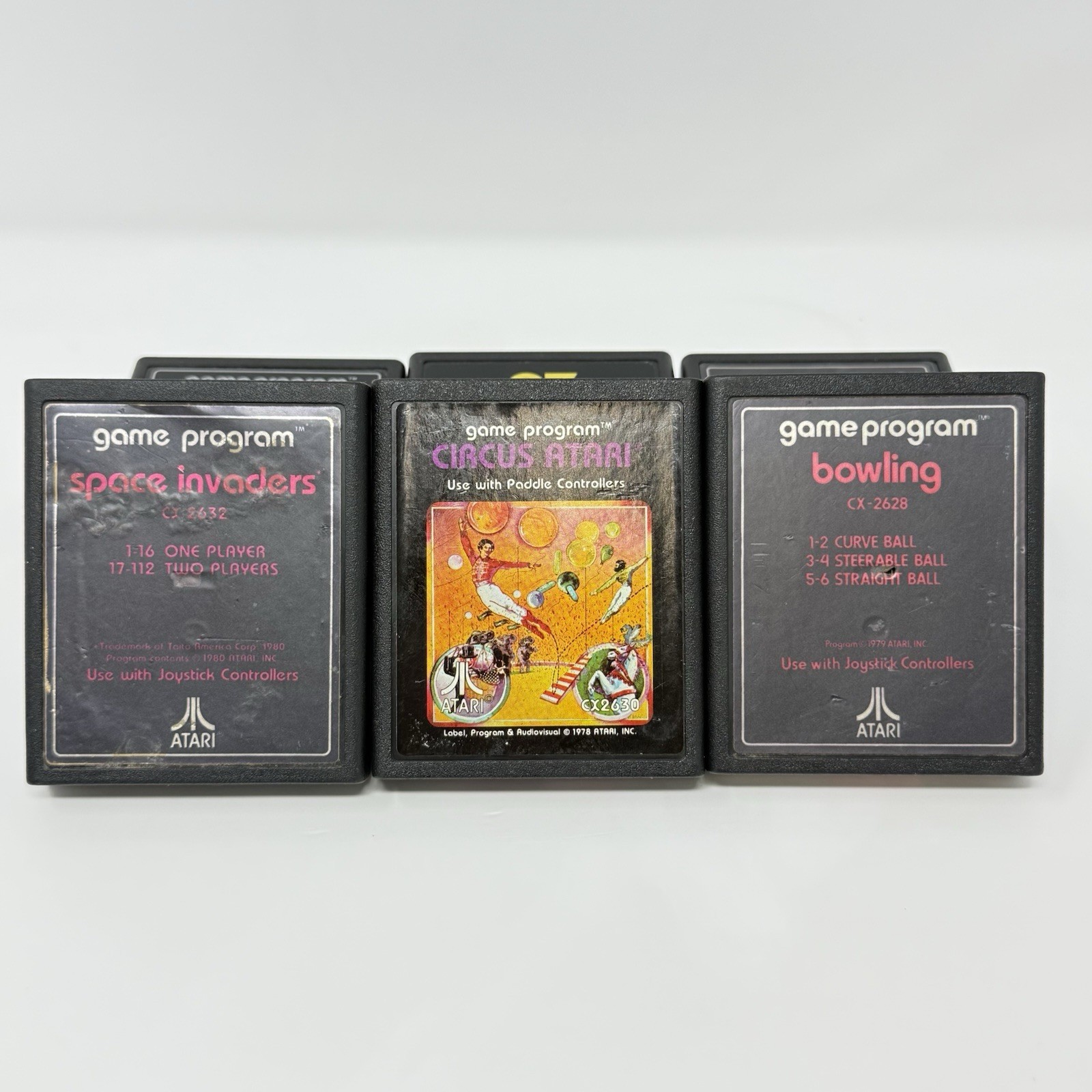 Atari 2600 Game Cartridge Lot of 17 Combat Defender Boxing Bowling