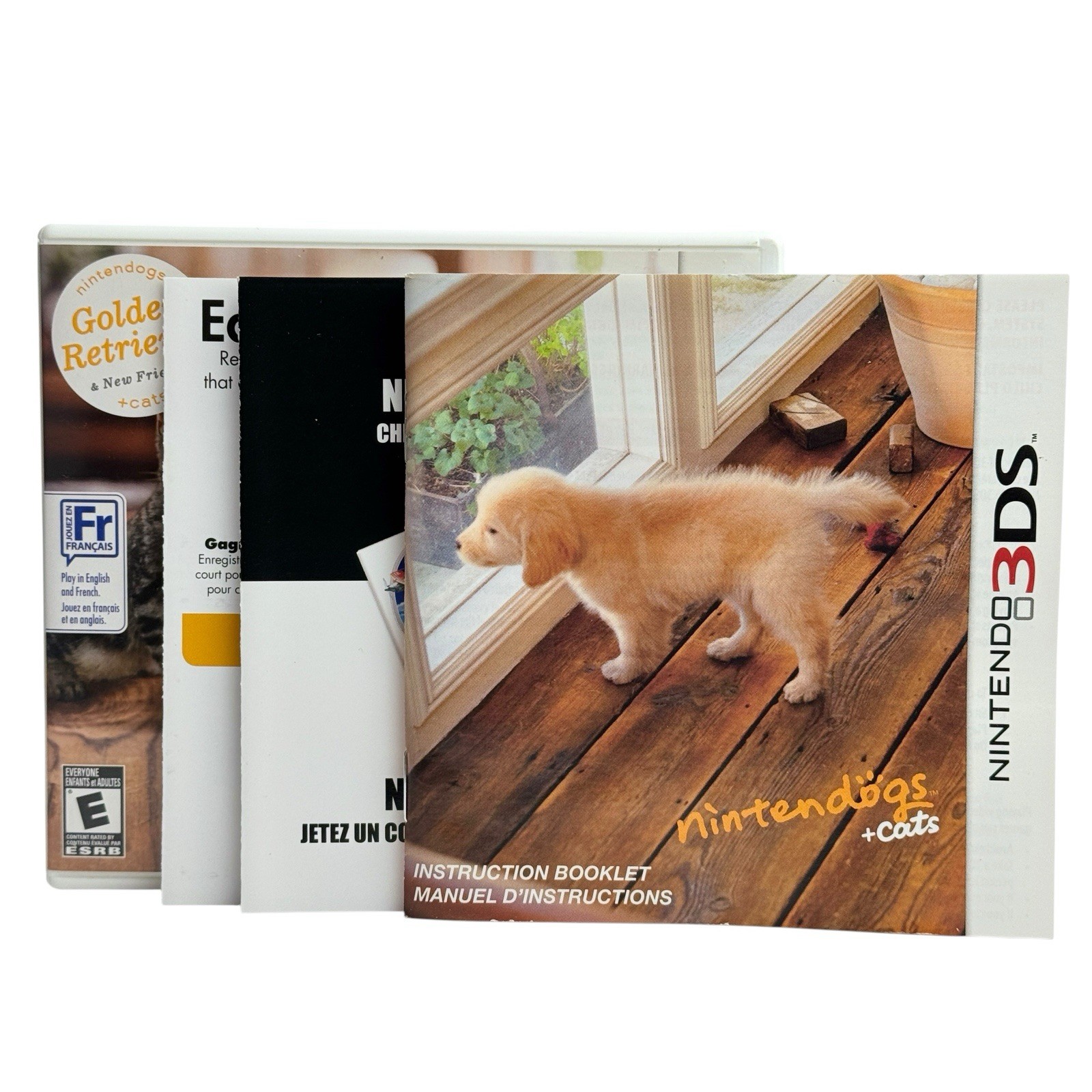 CIB Nintendogs + Cats: Golden Retriever & Friends (Nintendo 3DS, 2011) TESTED