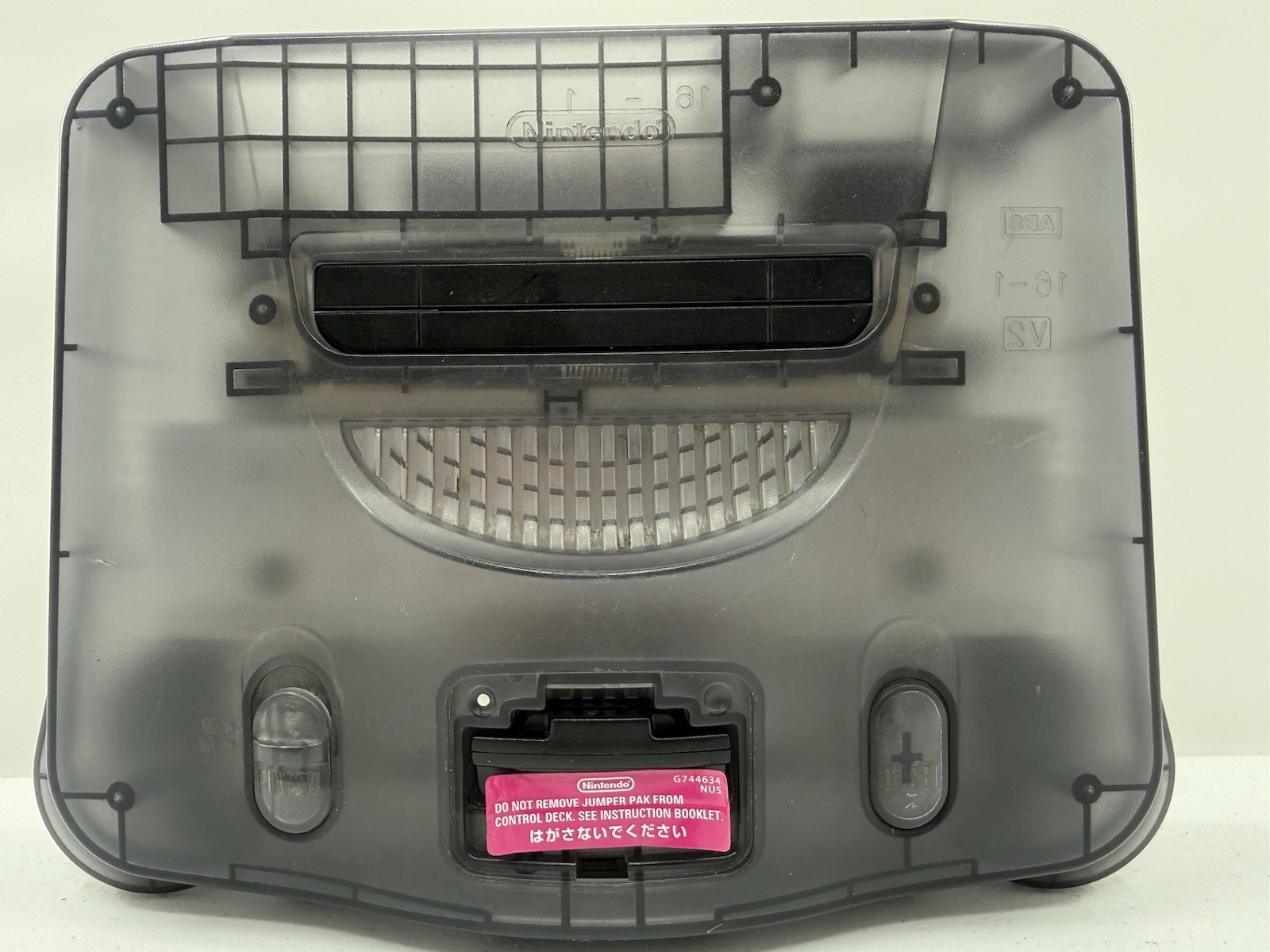 Nintendo 64 N64 Console Only Funtastic Smoke Black Translucent NUS-001 – NTSC