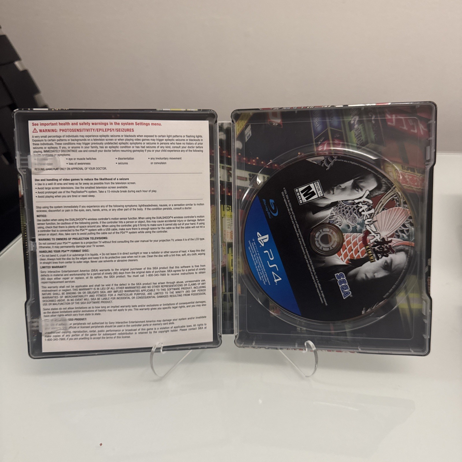 Yakuza Kiwami Steelbook Edition for PlayStation 4 PS4 complete in box, works