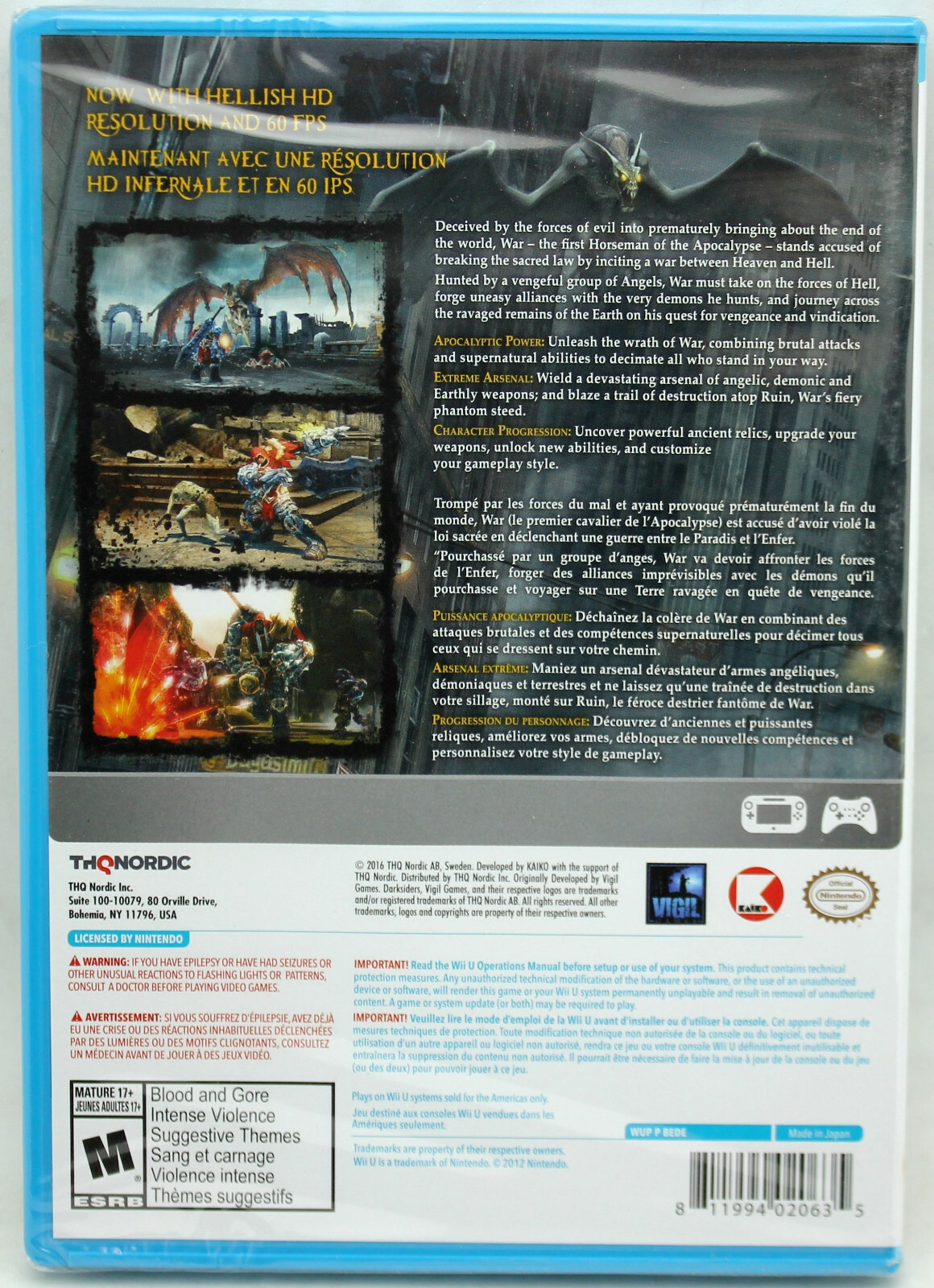 Darksiders Warmastered Edition by THQ NTSC WiiU Wii U Factory Sealed
