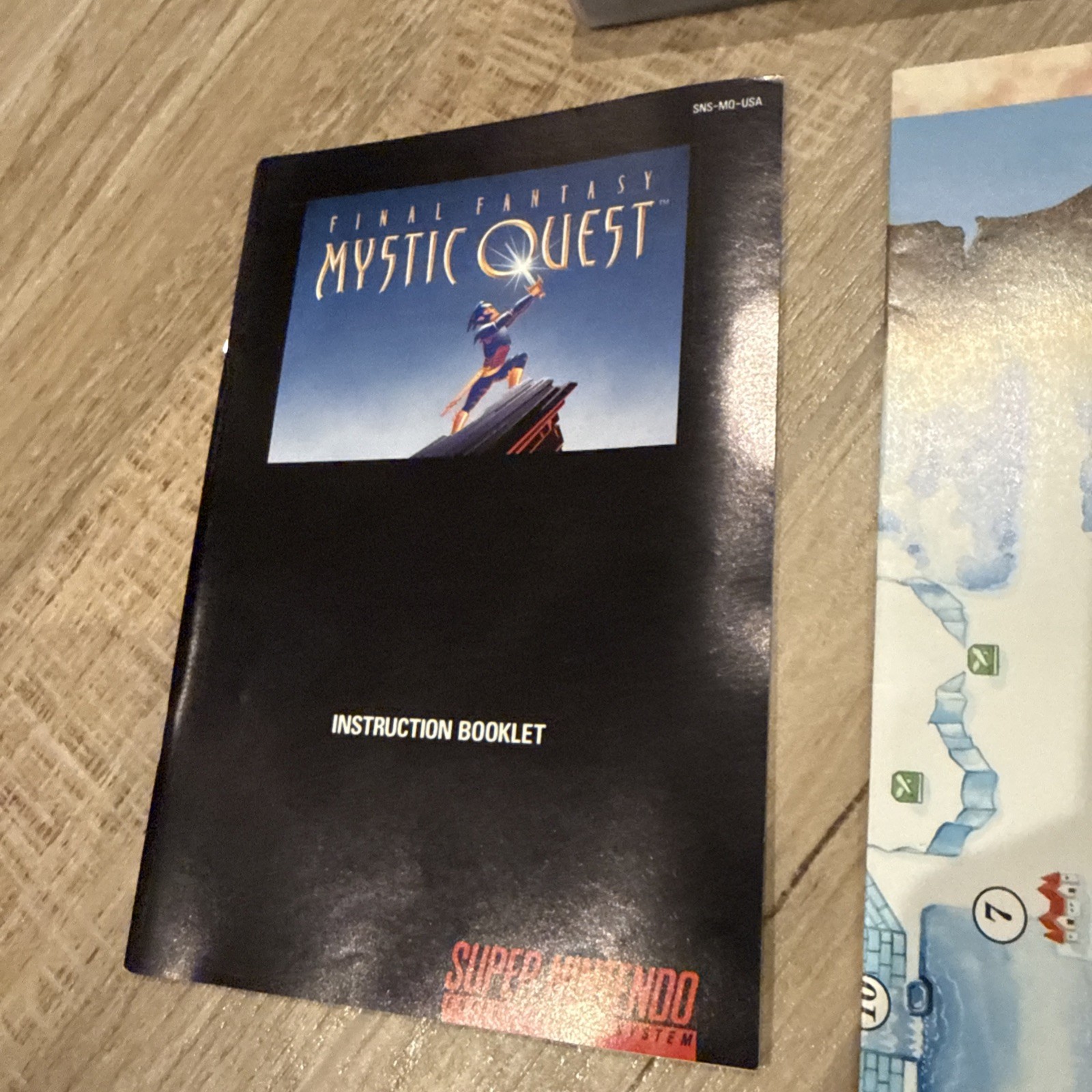 Final Fantasy: Mystic Quest SNES Cartridge with Manual & Map Included *Tested*