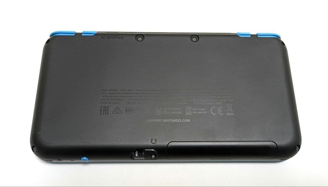 New Nintendo 2DS XL LL Black Turquoise Console Stylus Working Japanese ver