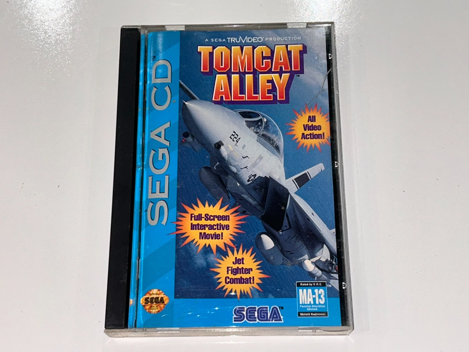 4 Sega CD Games (Racing Aces, Stellar-Fire, ThunderStrike, Tomcat Alley) Lot 8