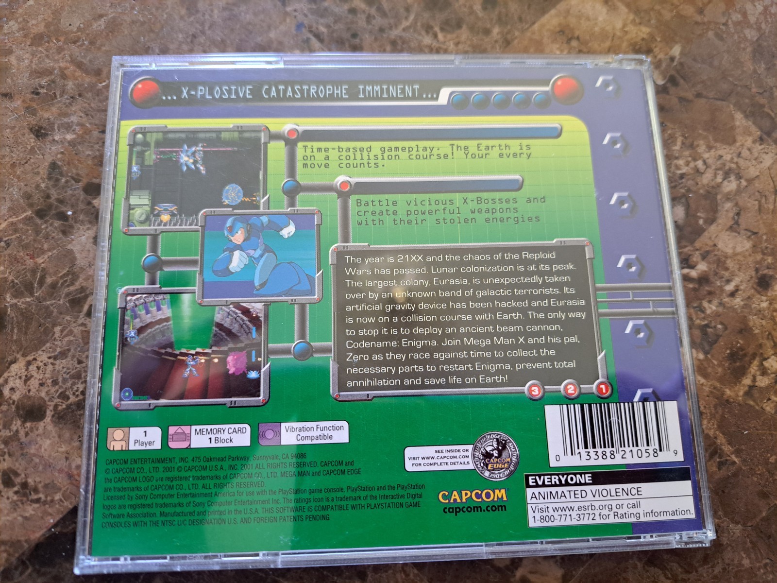 Mega Man X5 Sony PlayStation 1 Complete CIB Good Condition PS1 CAPCOM Free Ship