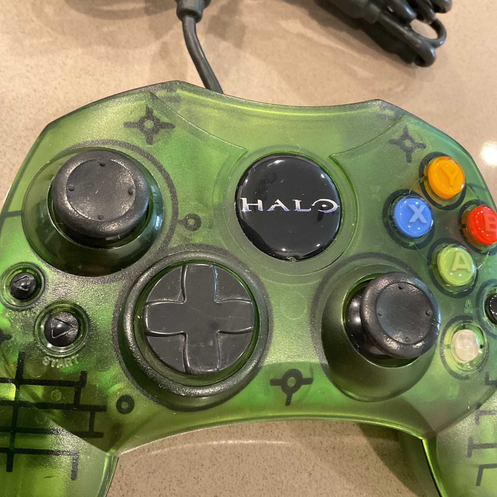 Original Xbox Limited Special Edition Halo LOGO Green OEM S Type Controller OEM