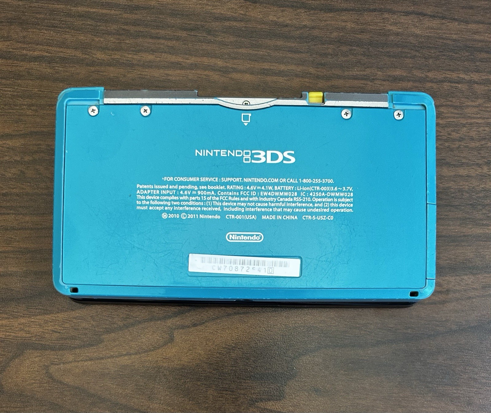 BAD CAMERA Nintendo 3DS Handheld System tested/working- teal blue (C)