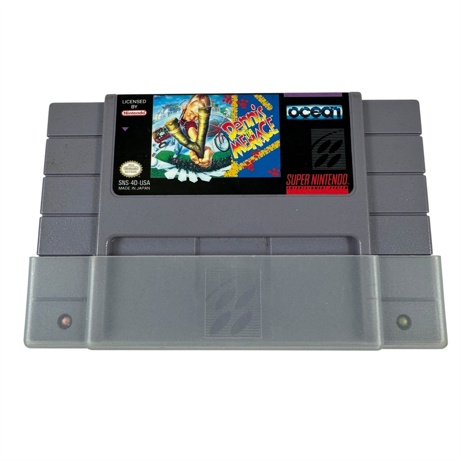 Dennis the Menace Super NED Nintendo Game Ocean in the Box Vintage 1992