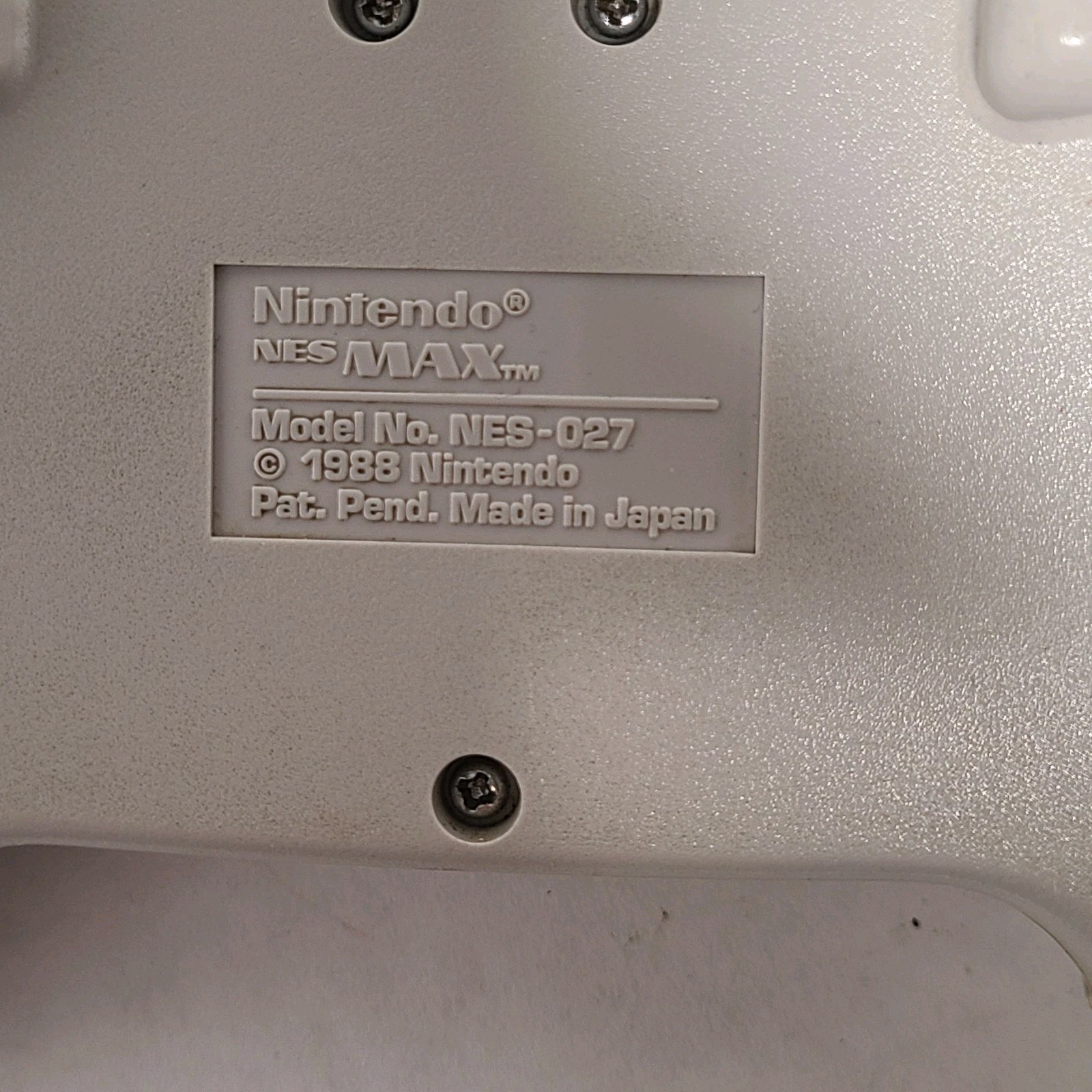 Nintendo NES Max Controller Official OEM (NES-027) 1988