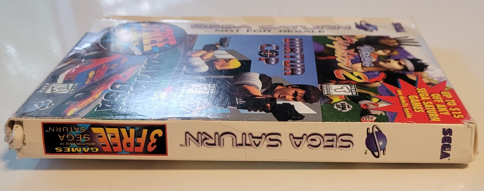 Sega Saturn 3 GamePack Not For Resale Virtua Fighter 2 Daytona Virtua Cop Tested