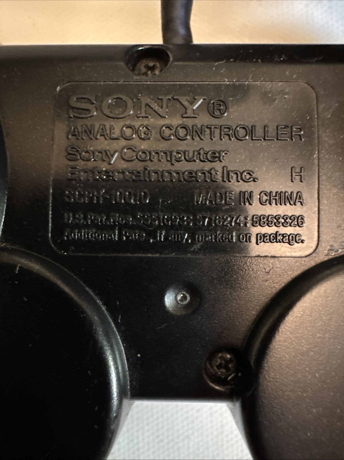 Sony PlayStation 2 PS2 DualShock 2 Analog Wired Controller Black SCPH-10010