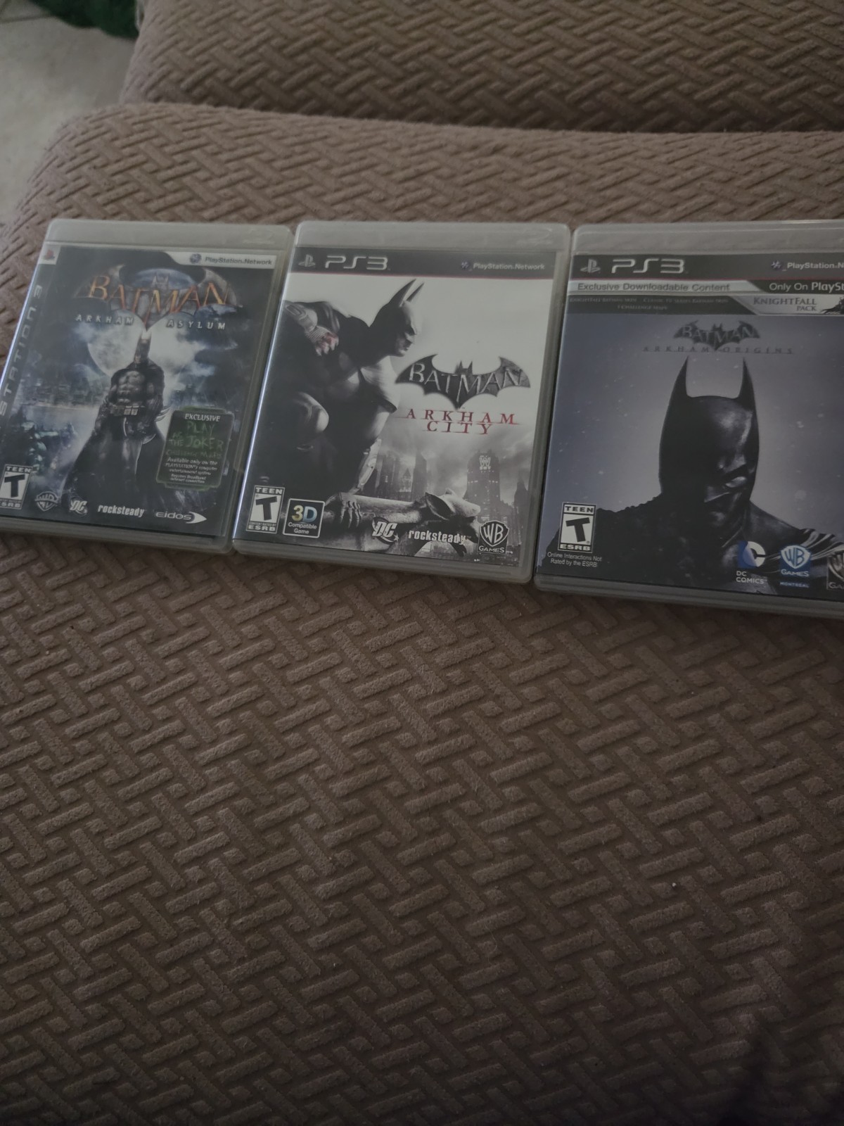 Batman Arkham Trilogy Ps3 Cib Lot 3 Games (Asylum, City, Origins) Playstation 3