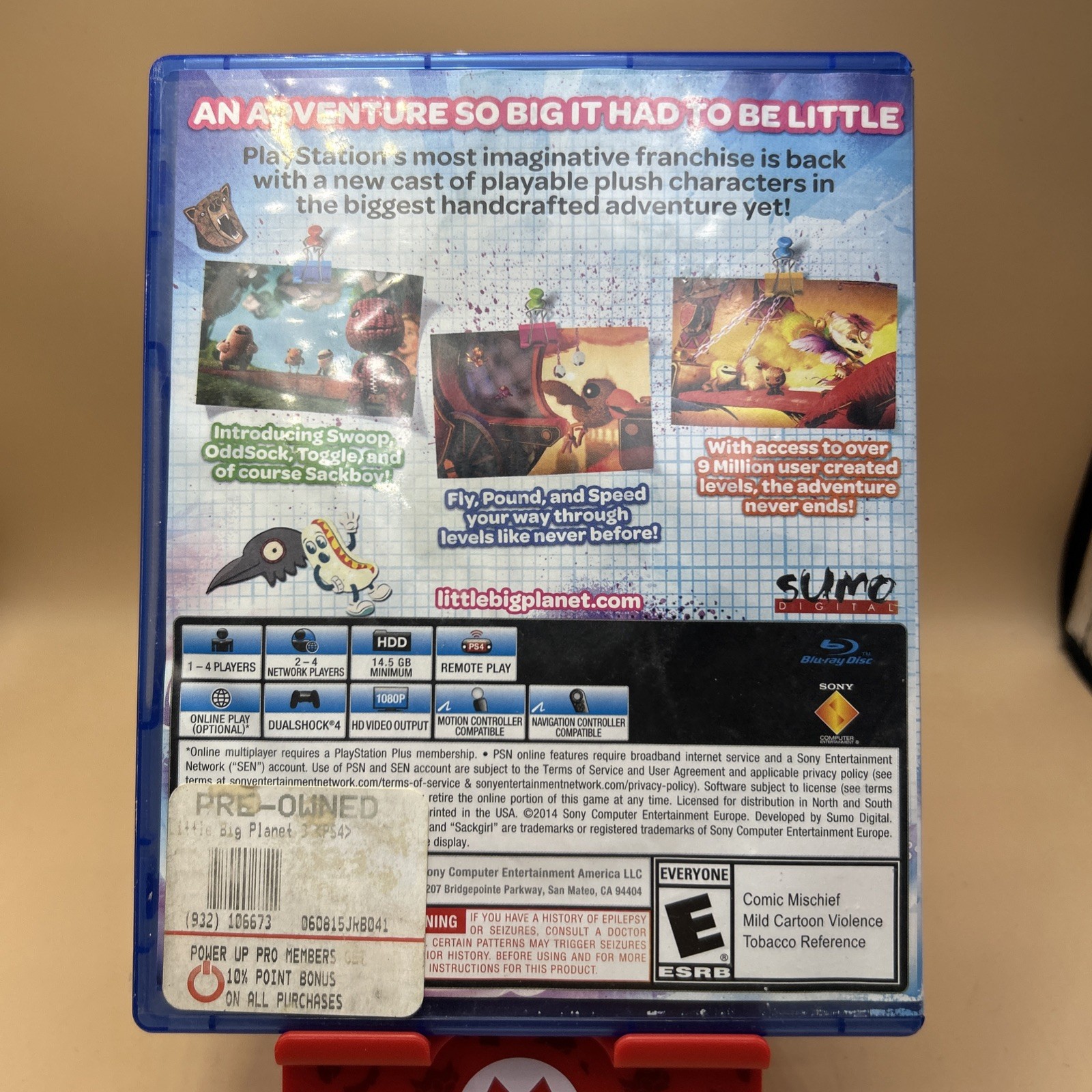 Little Big Planet 3 – Day One Edition – Sony PlayStation 4 PS4 Preowned