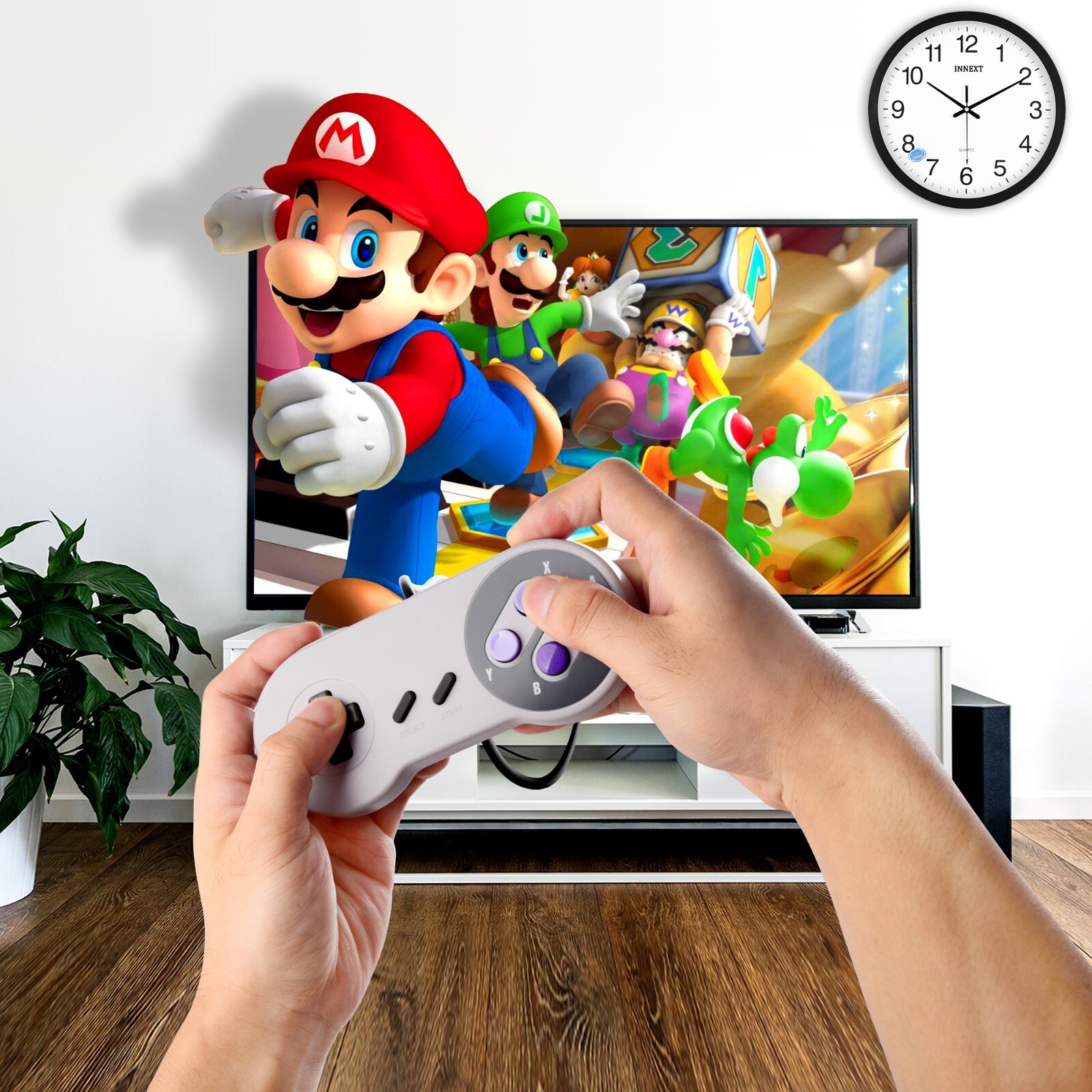 For Raspberry Pi PC Mac Linux USB SNES Controller Gaming Wired Joypad Joystick