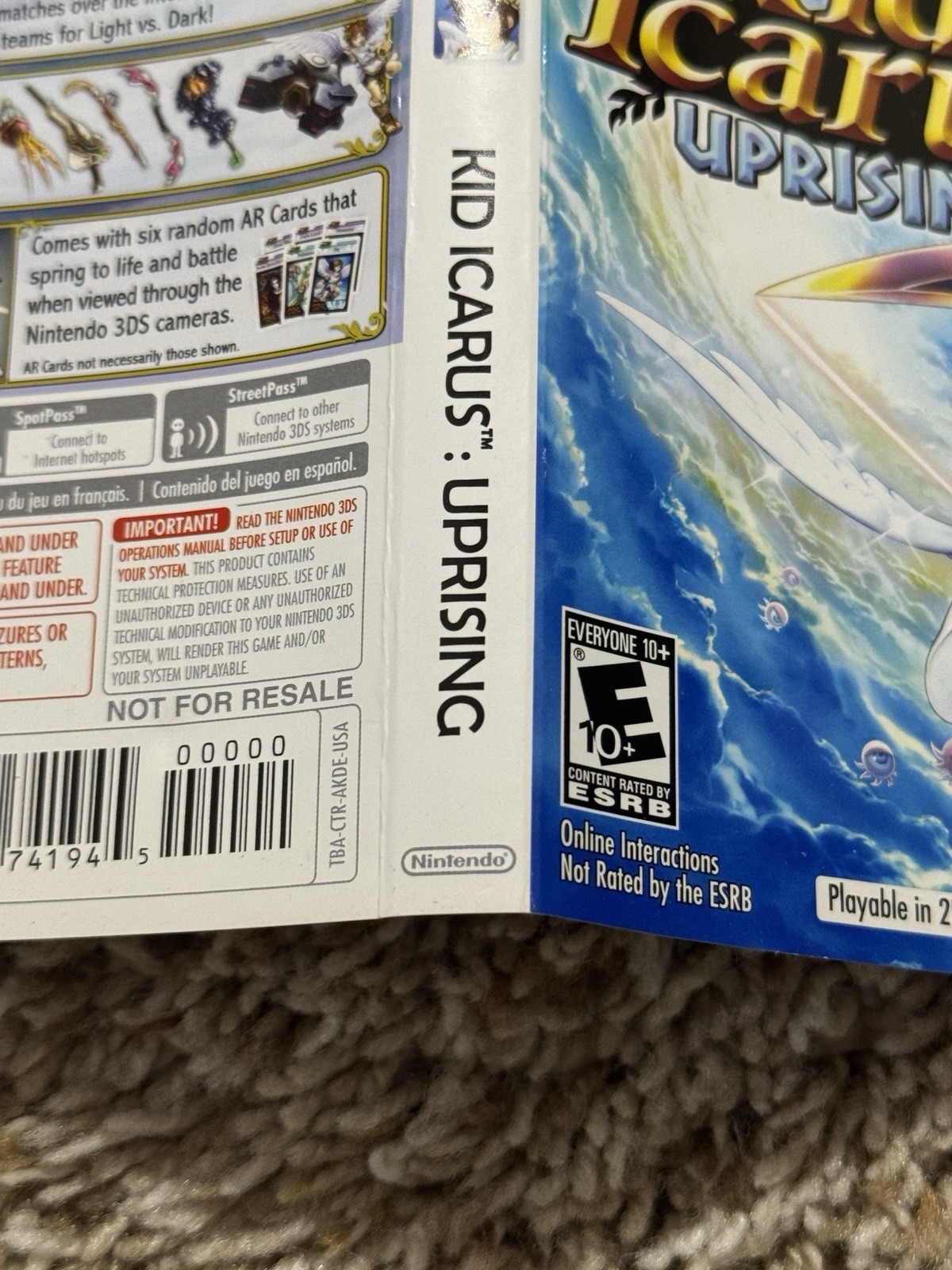 Kid Icarus: Uprising – Nintendo 3DS, USA Version, Rare
