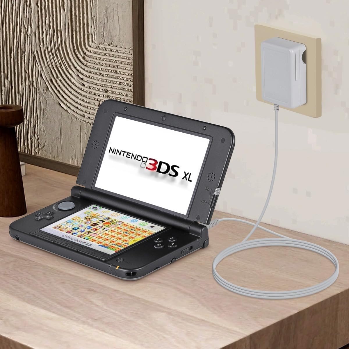 3DS Charger Power Adapter & USB Charger Cable & New 3DS XL Case Kit – OEM Re…