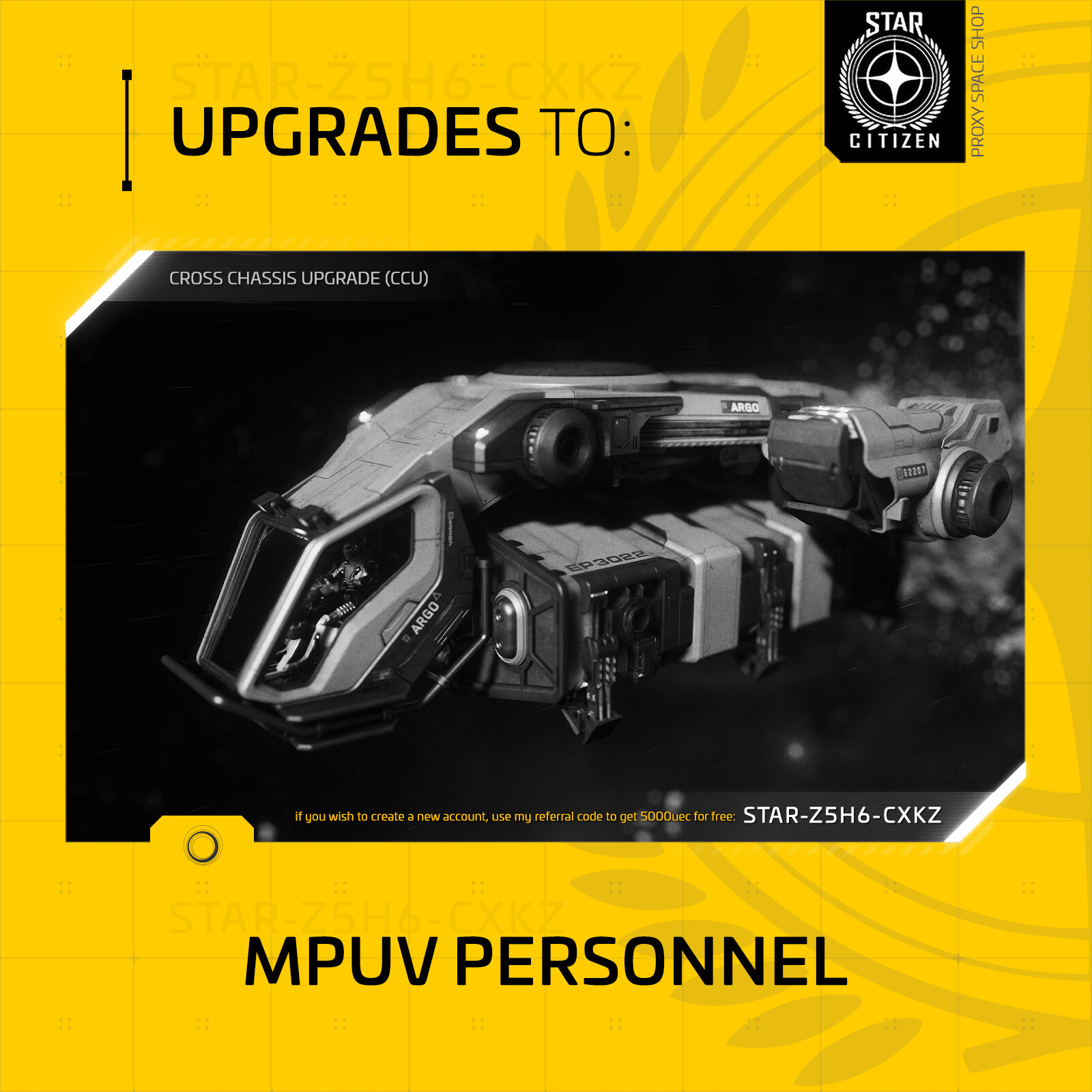Star Citizen – ARGO MPUV PERSONNEL – UPGRADE – (CCU)