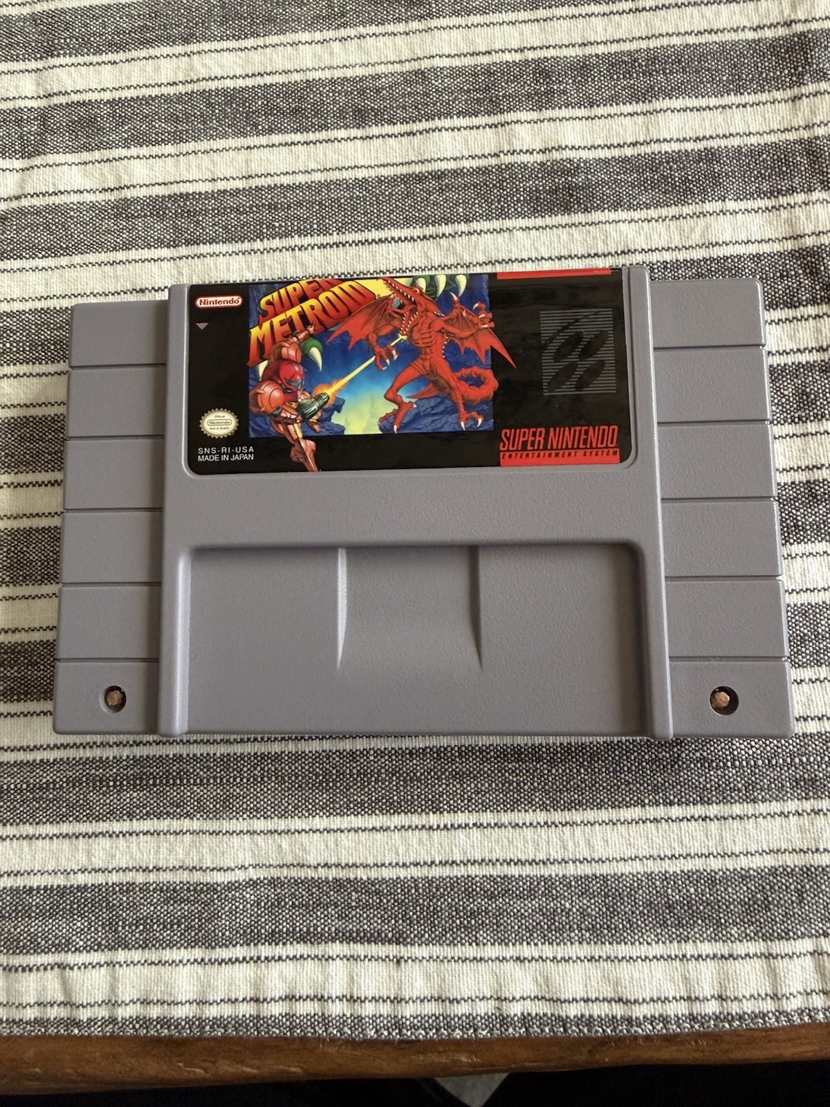 Super Metroid SNES Super Nintendo 100% Complete In Box 1st Print Manual Inserts