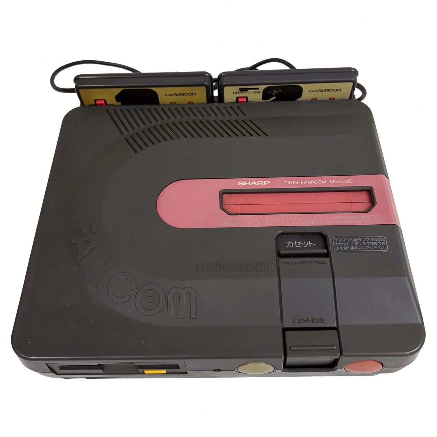 Sharp Twin Famicom Console AN-500-B Black New Belt Replaced Tested Console Only