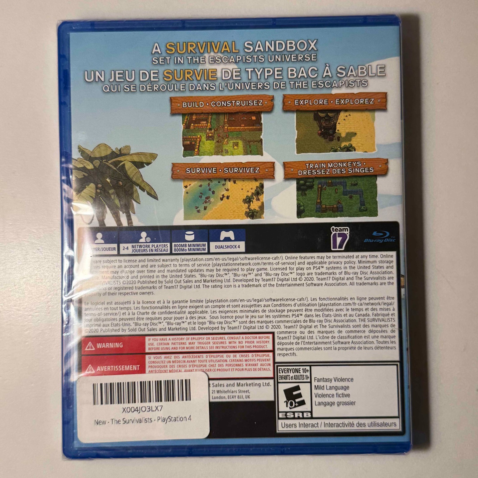 The Survivalists | PS4 | Lot #8 | NEW | Bundle 3+ Games & Save