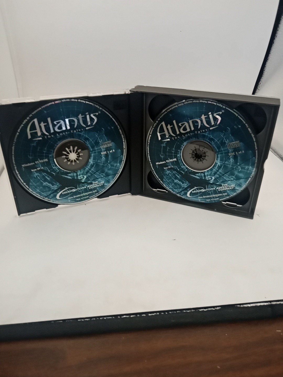 Atlantis: The Lost Tales PC Video Game By CRYO Interaction 1997 4 DVD Disc Set