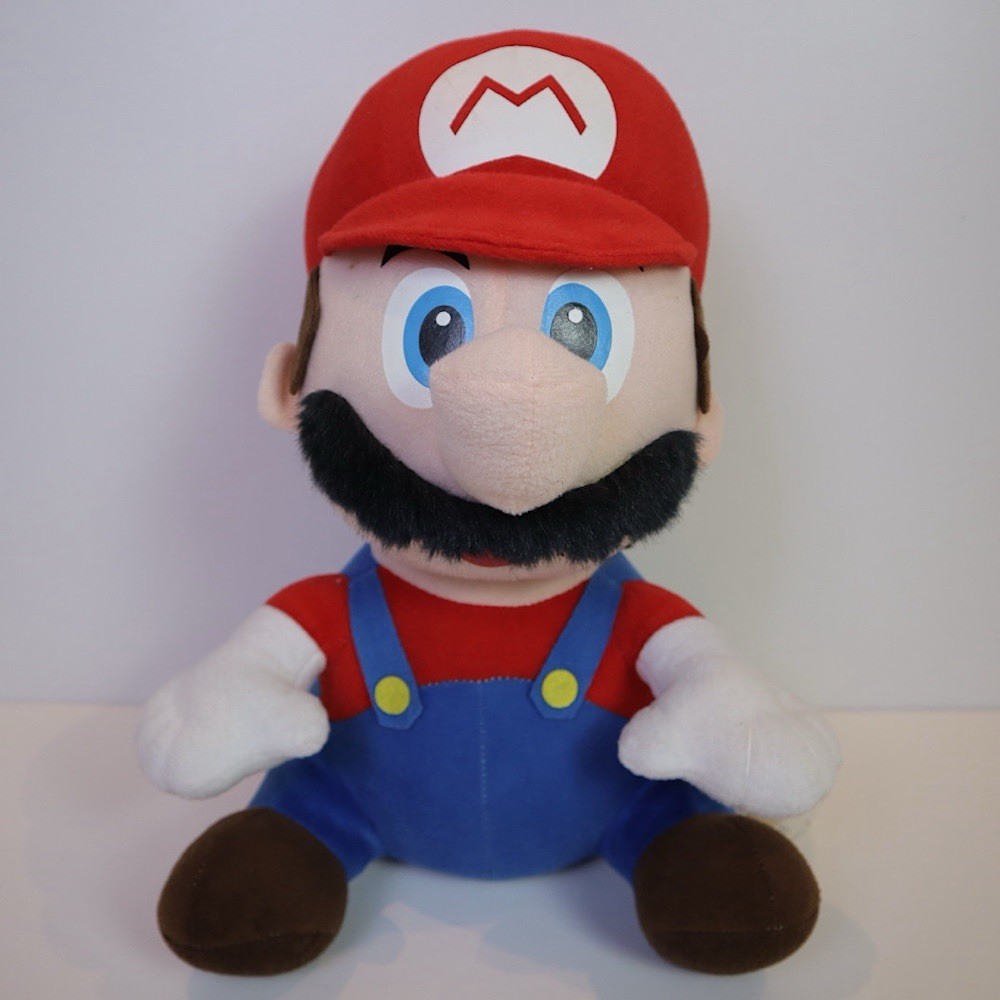 Vintage Super Mario Large Plush Banpresto Japan Nintendo Official Toy 38cm w Tag