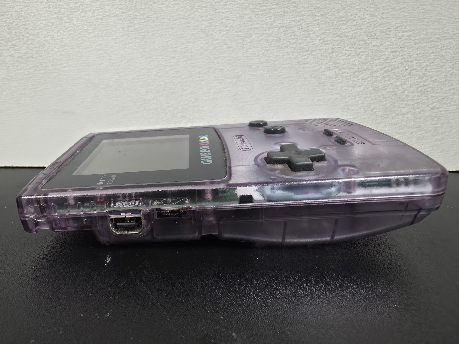 Nintendo Gameboy Color Atomic Translucent Purple Console CGB-001 USED/FOR PARTS