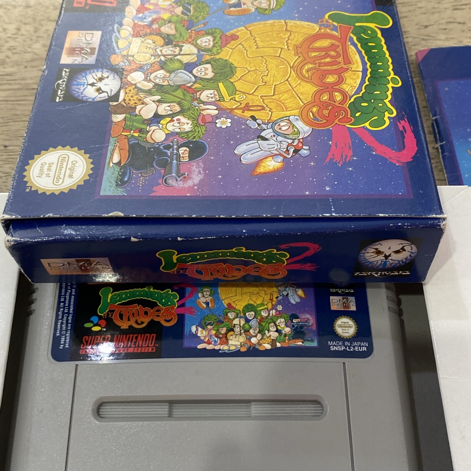 Lemmings 2: The Tribes Super Nintendo SNES Complete CIB Great Shape! Rare!!!
