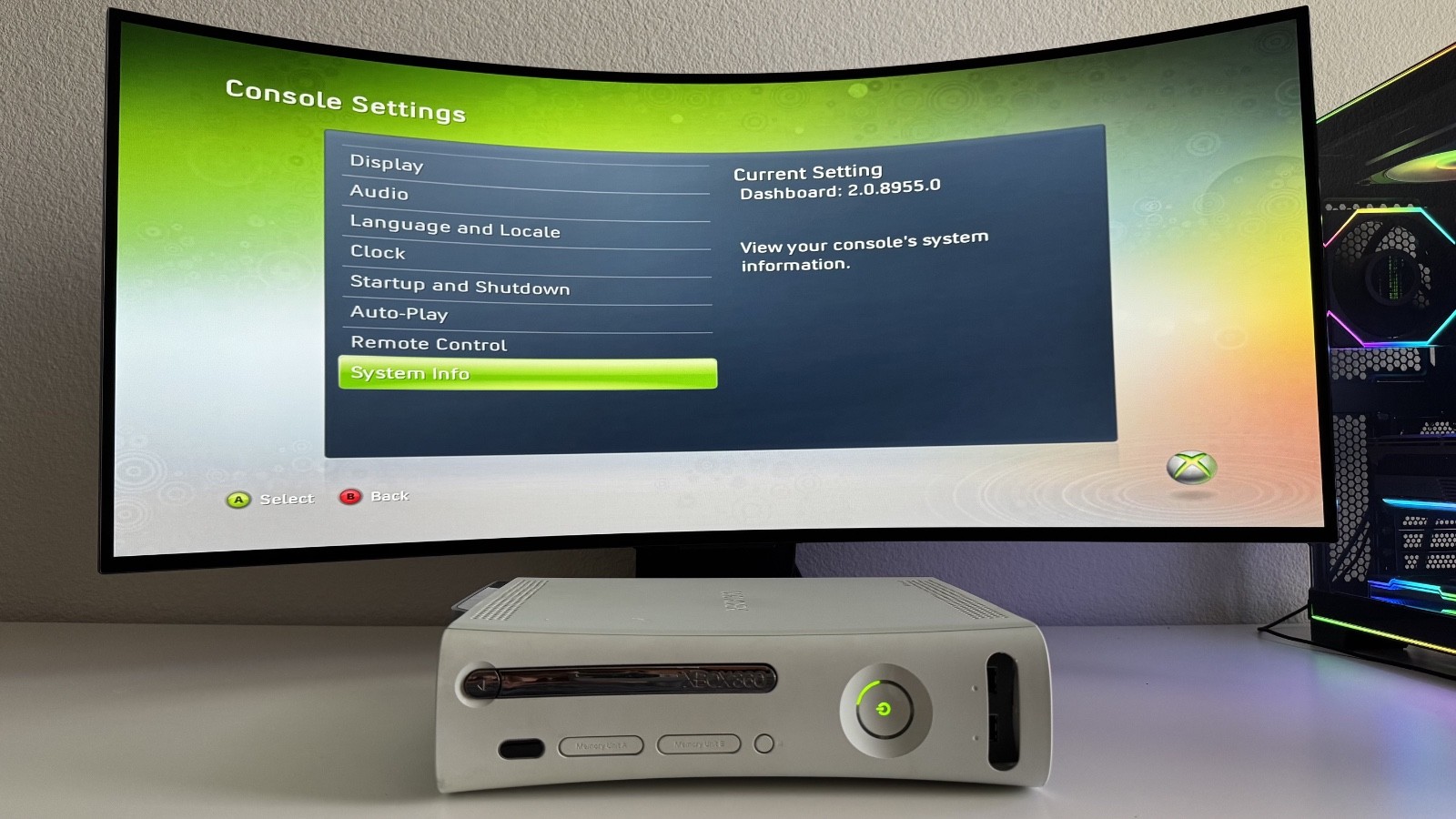 Xbox 360 NXE Dashboard 2.0.8955.0 (FIXED GPU FALCON)