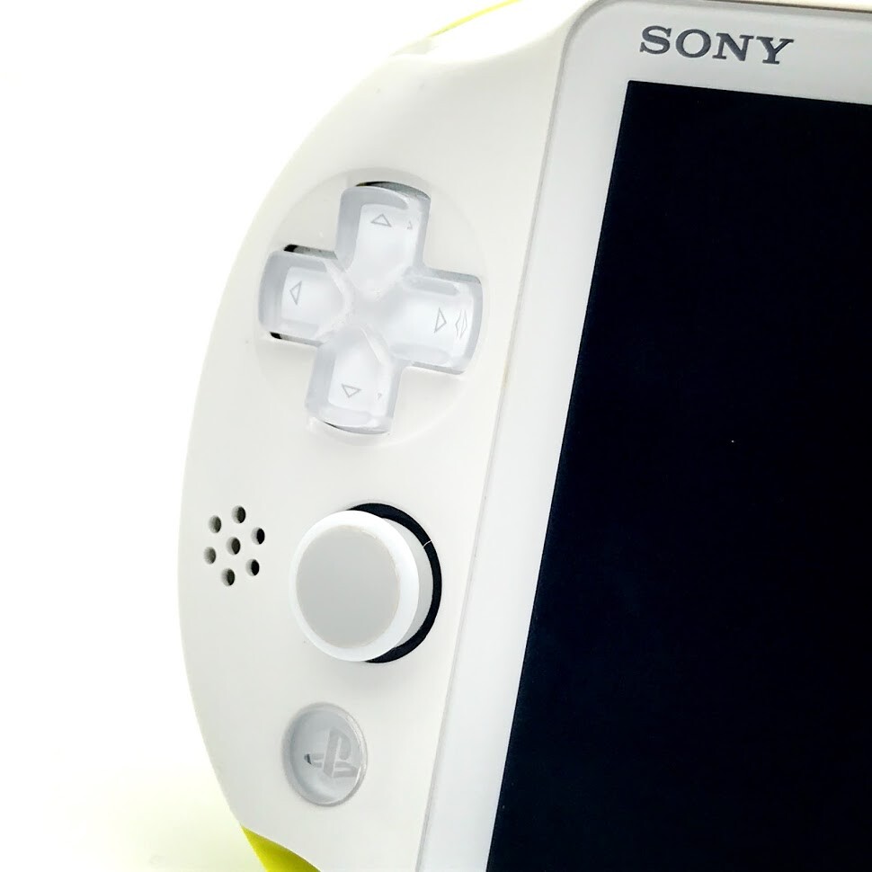 SONY PS Vita PCH-2000 Slim Lime Green White Wi-Fi LCD w/ Charger “Mint”